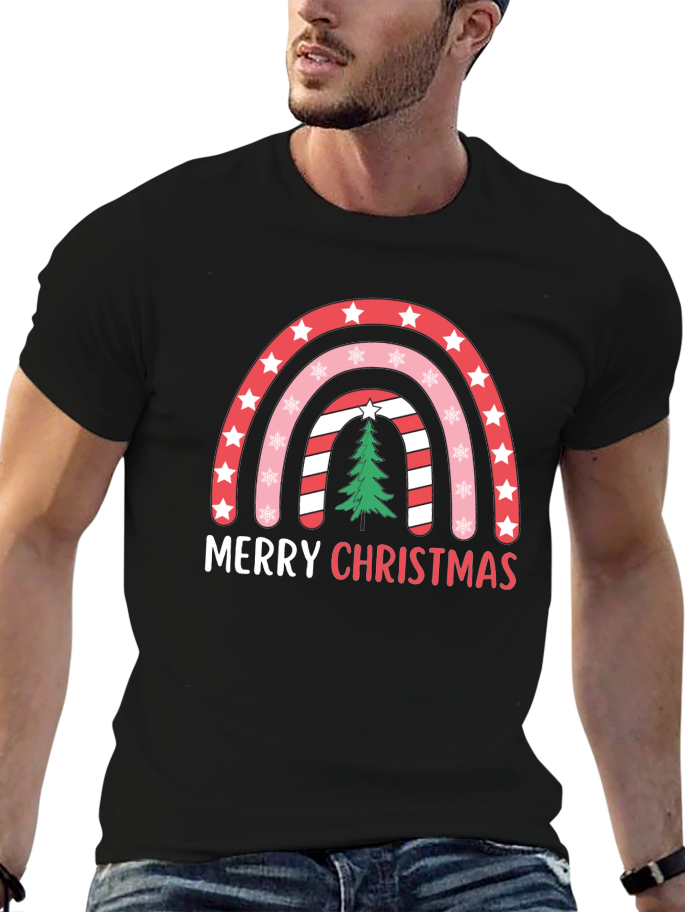 Merry Christmas Rainbow T-Shirt