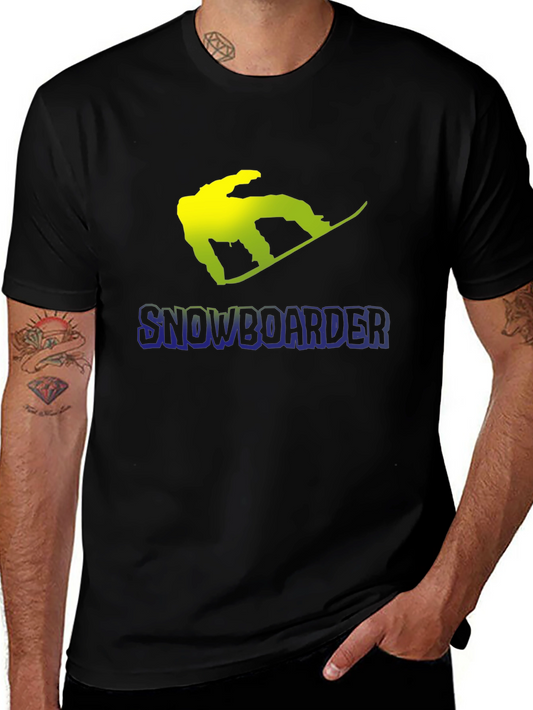 Snowboarder Graphic Black T-Shirt