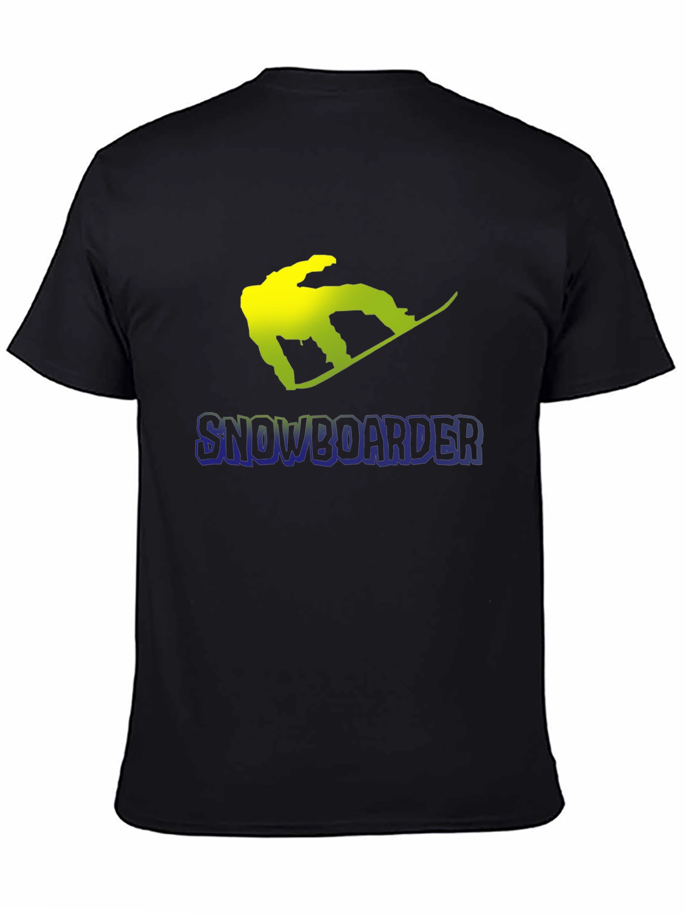 Snowboarder Graphic Black T-Shirt