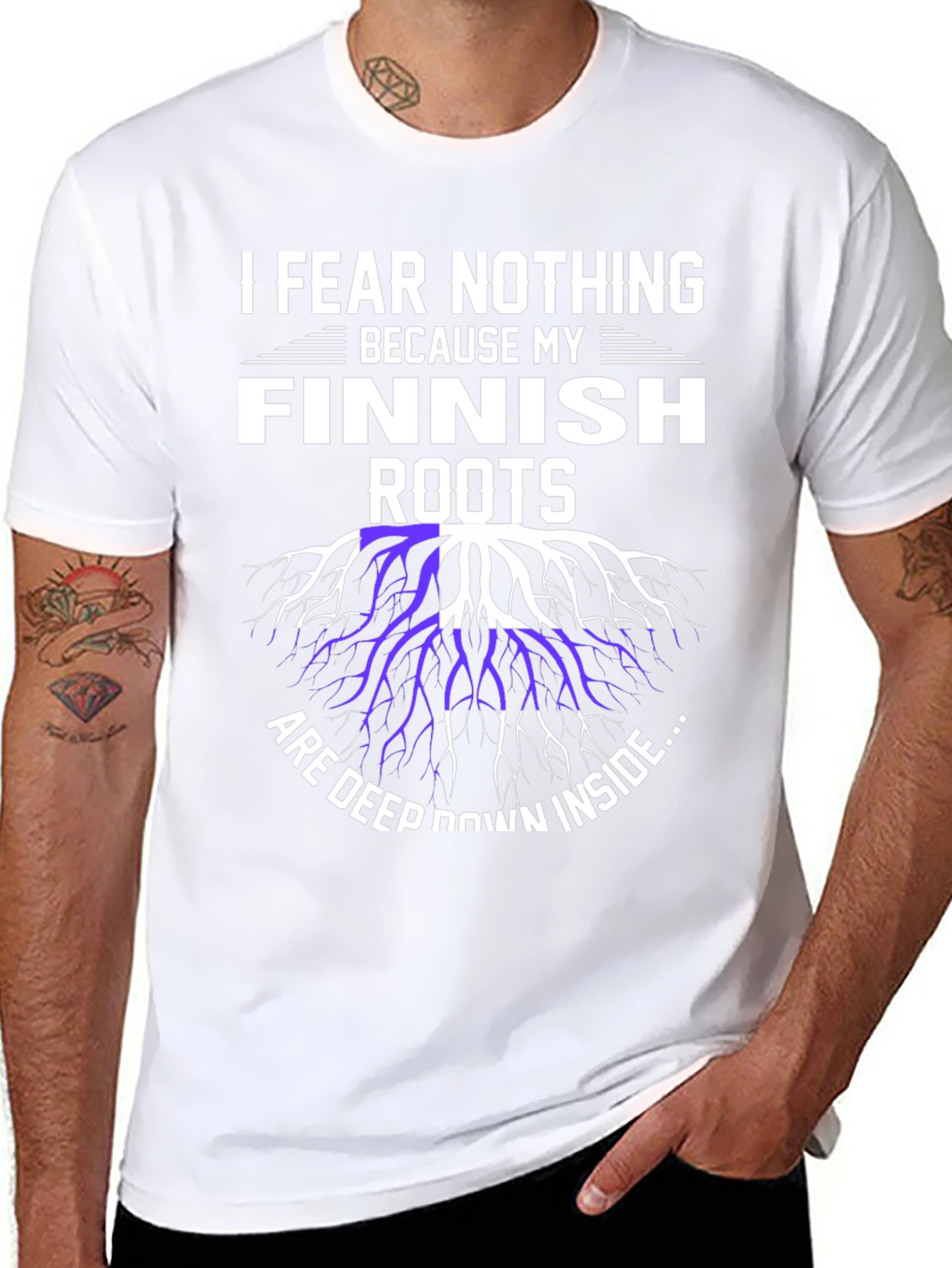 Finnish Roots T-Shirt - I Fear Nothing Design