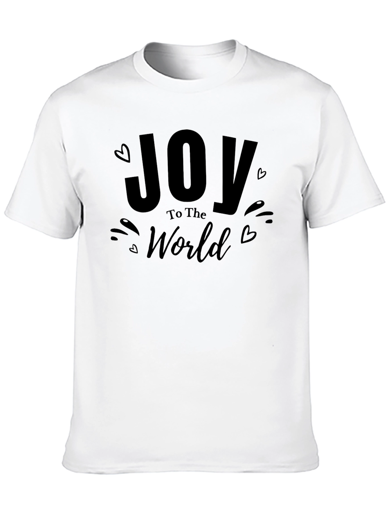 Joy to the World Black Graphic Tee Shirt