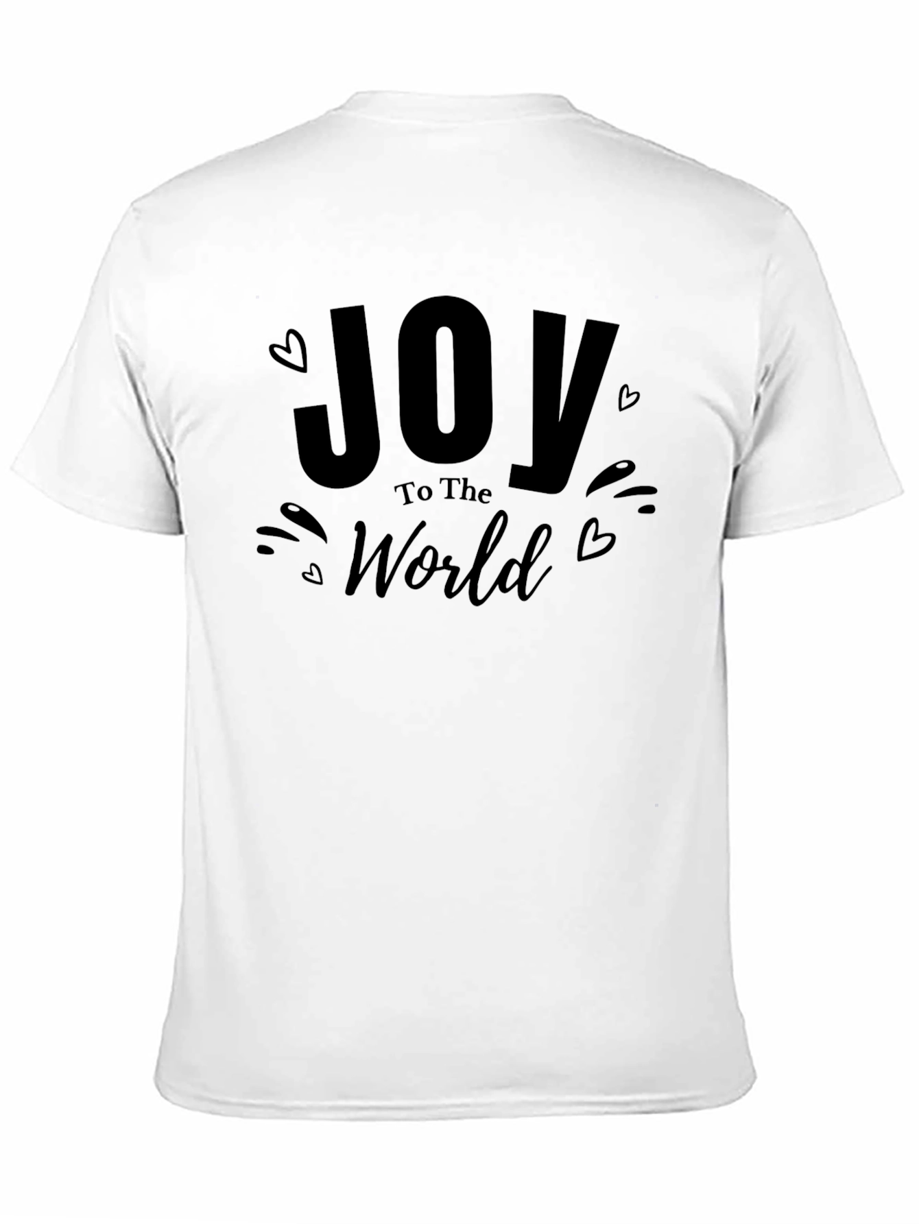 Joy to the World Black Graphic Tee Shirt