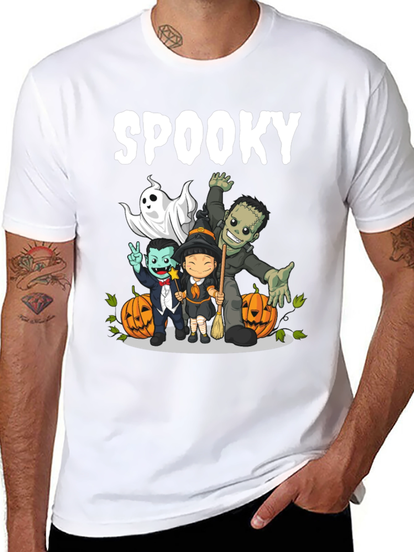 Spooky Halloween Character Graphic T-Shirt