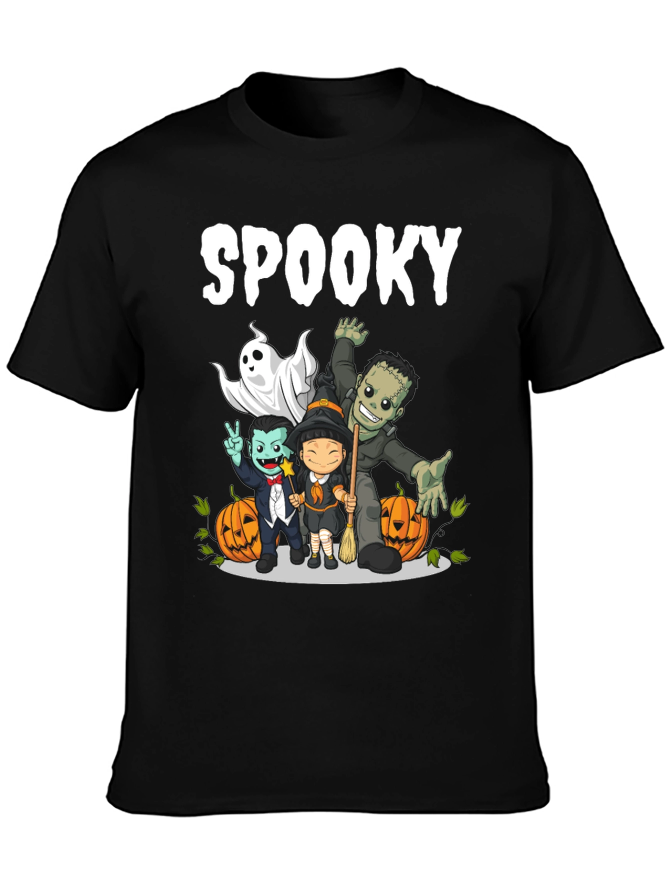 Spooky Halloween Character Graphic T-Shirt
