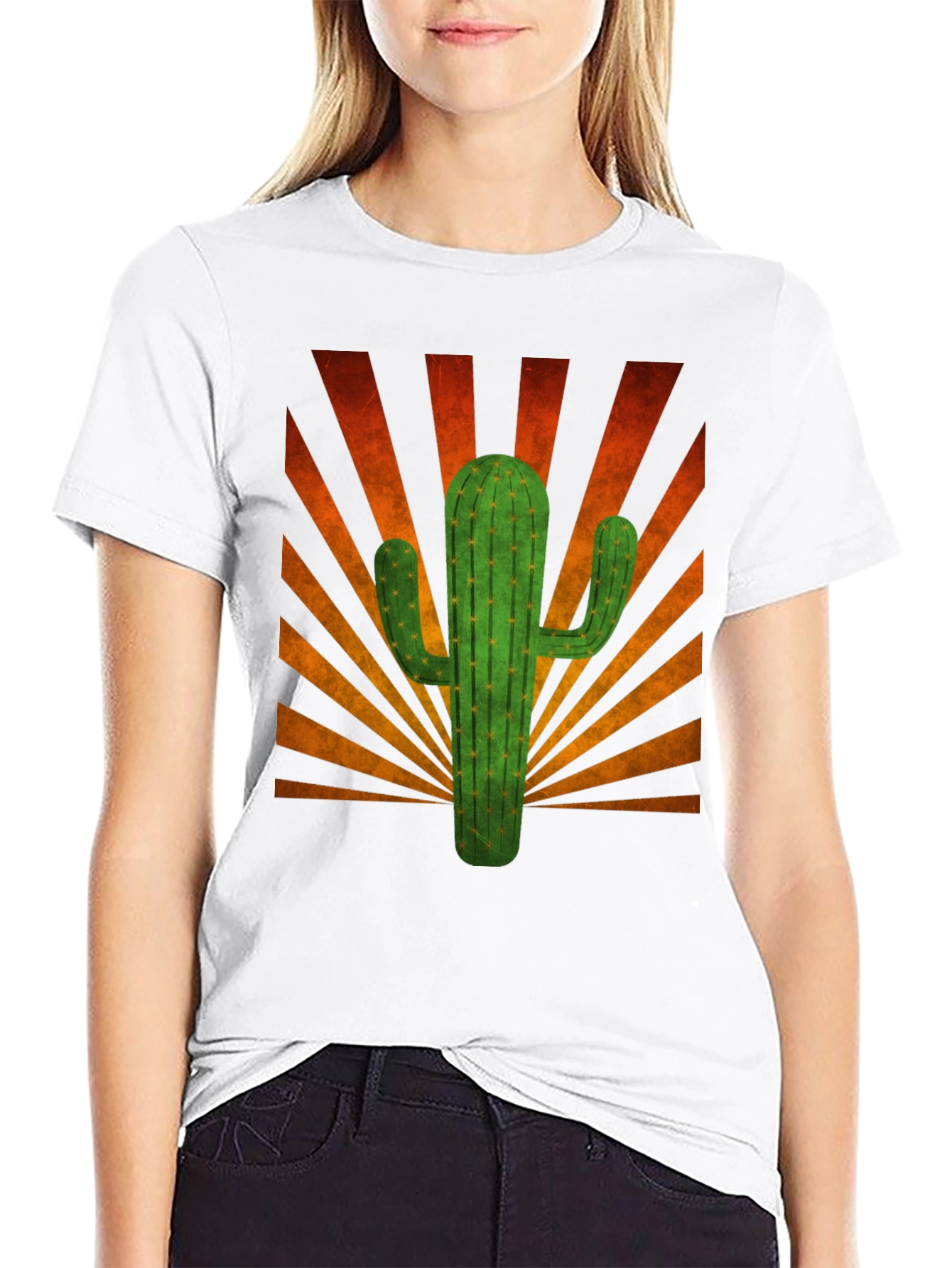 Cactus Sunset Graphic Tee - Desert Vibes T-Shirt
