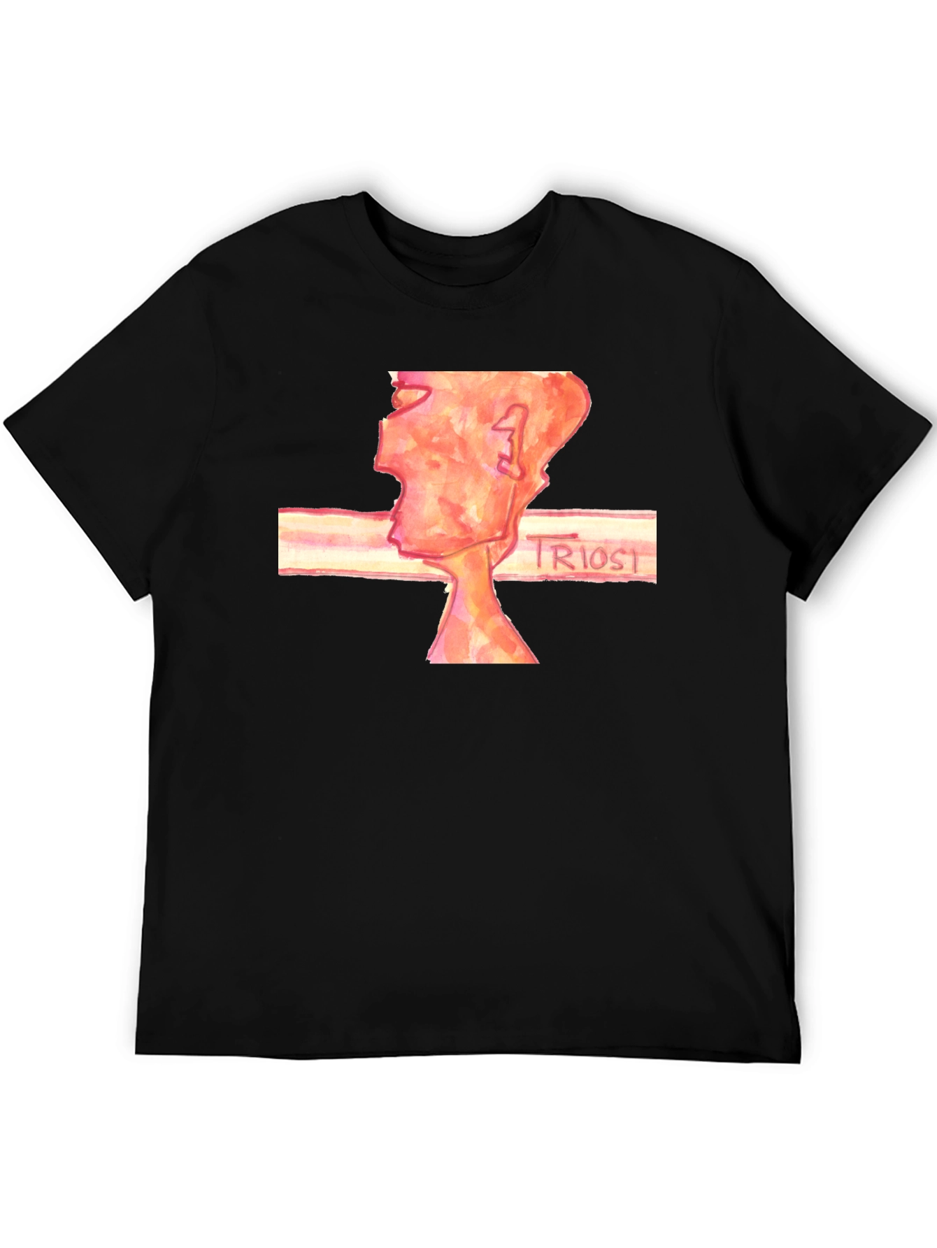 Abstract Art Black T-Shirt - Triost Design
