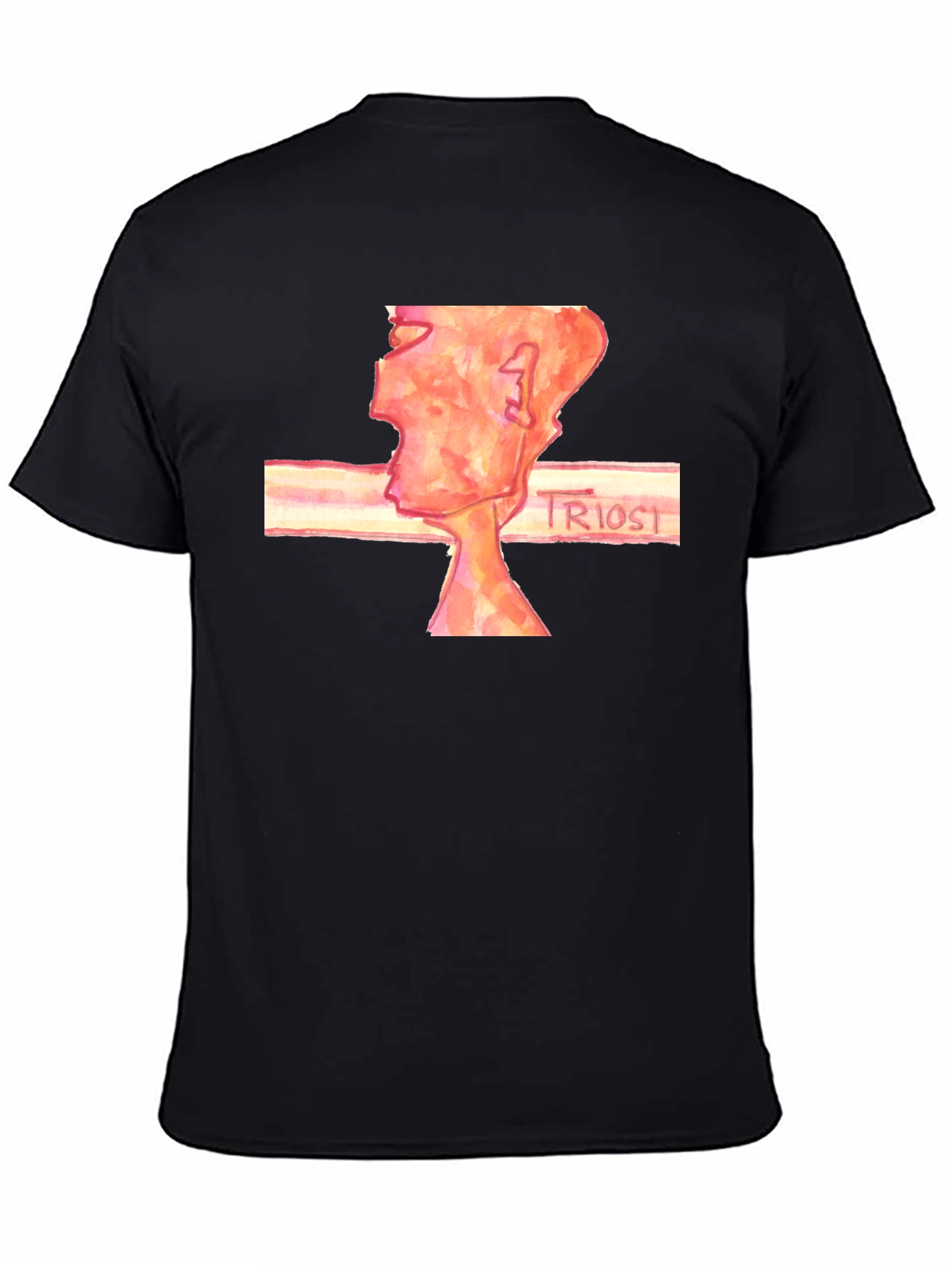 Abstract Art Black T-Shirt - Triost Design