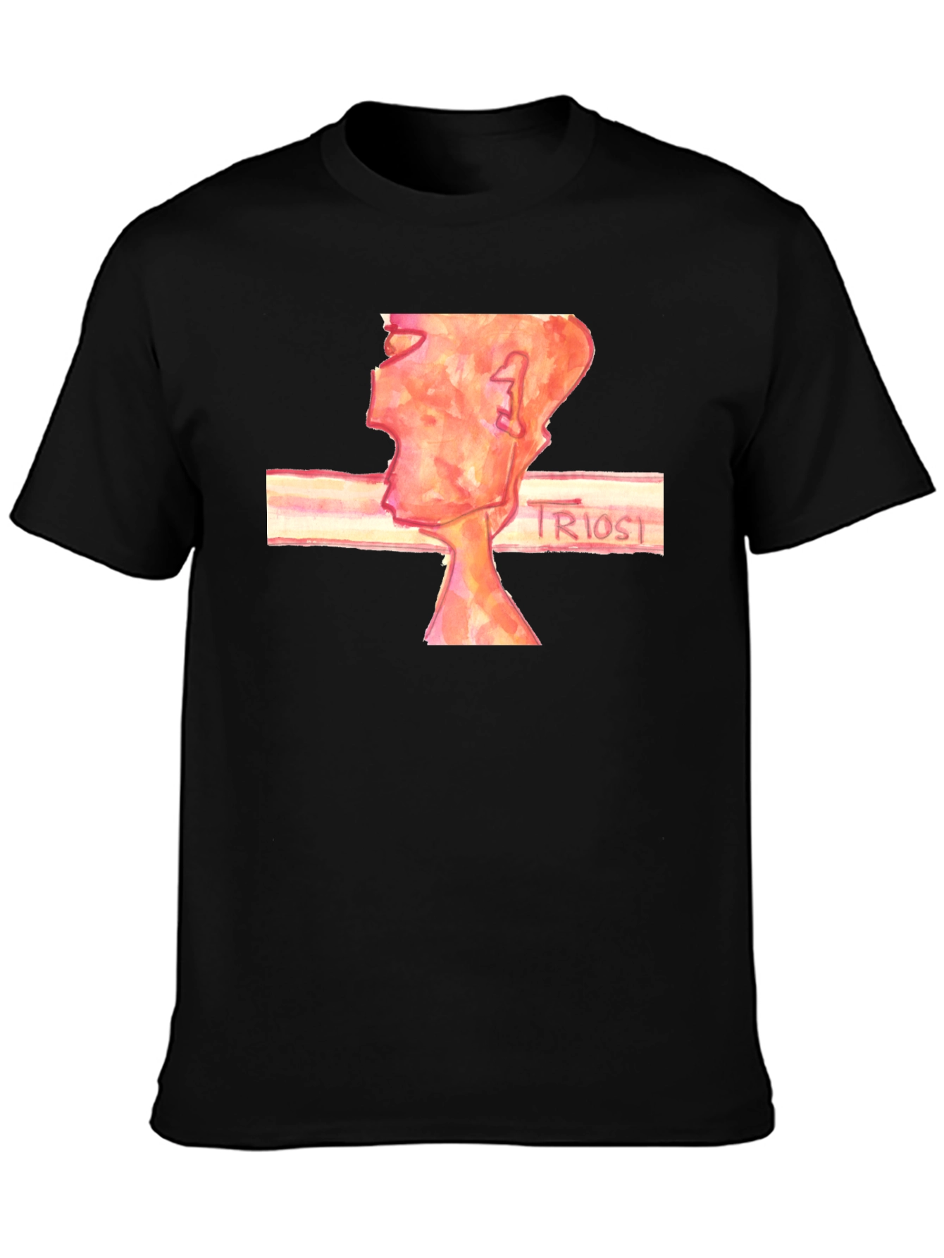 Abstract Art Black T-Shirt - Triost Design