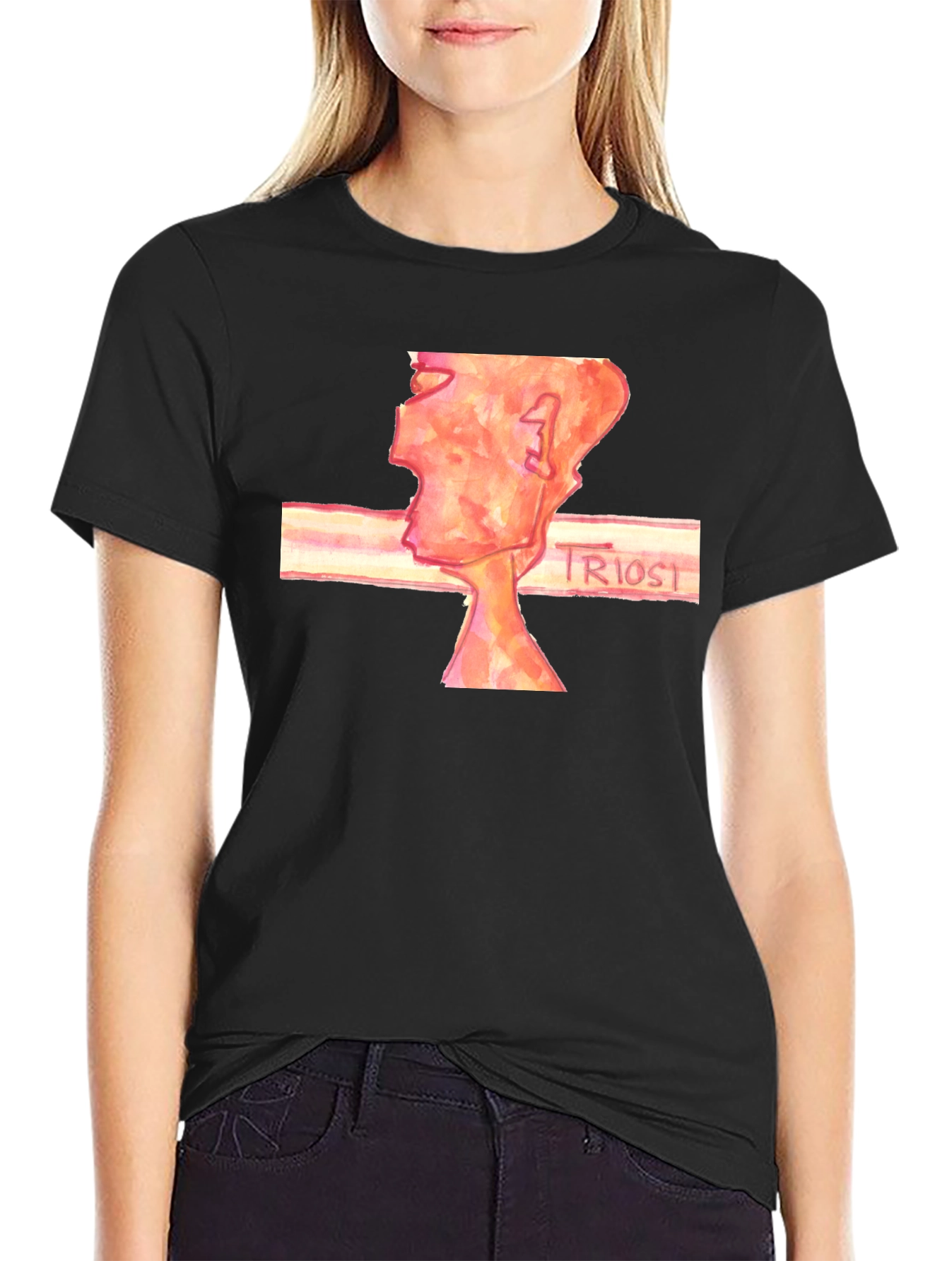 Abstract Art Black T-Shirt - Triost Design