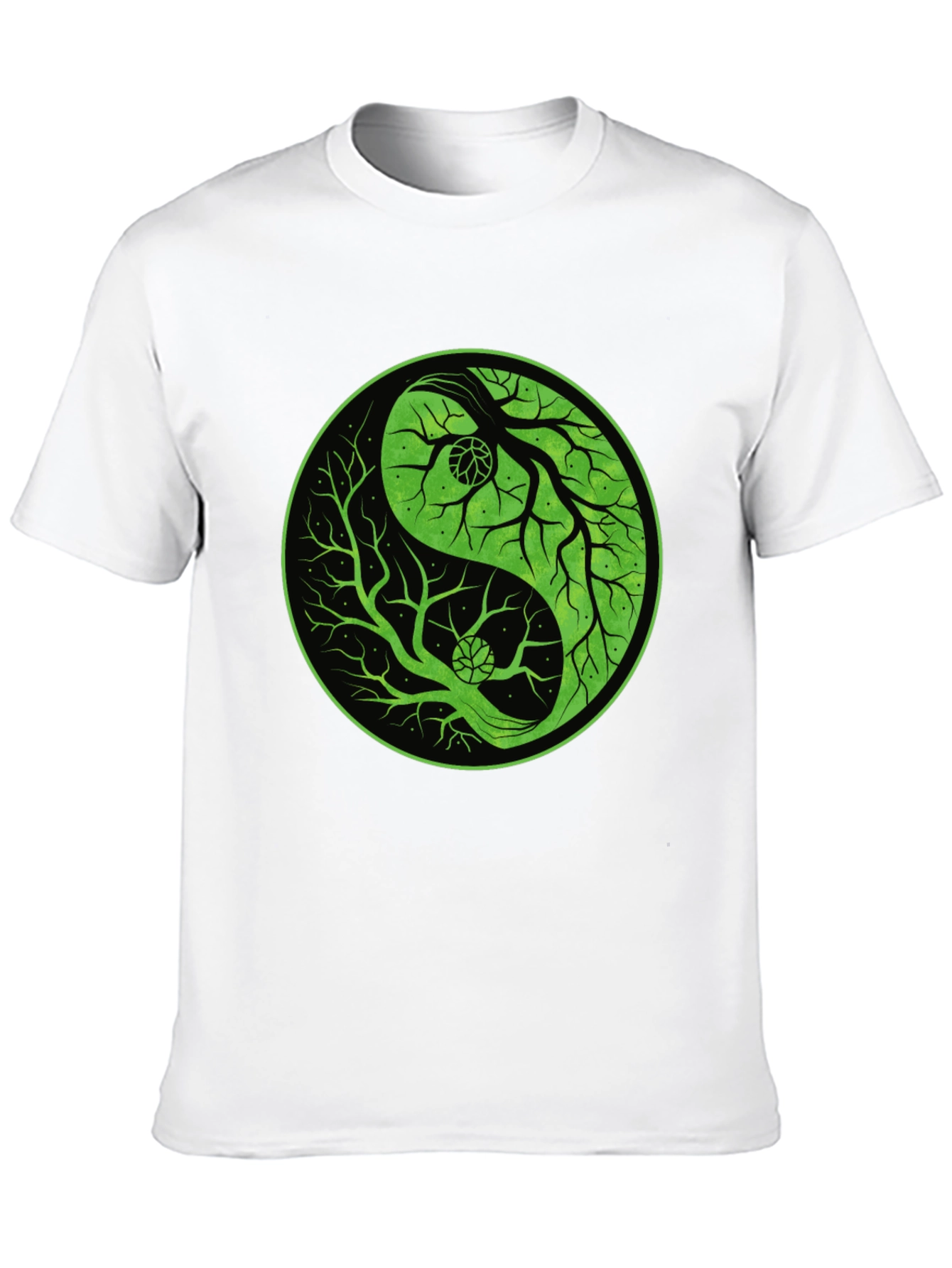 Yin Yang Tree Graphic Tee - Black