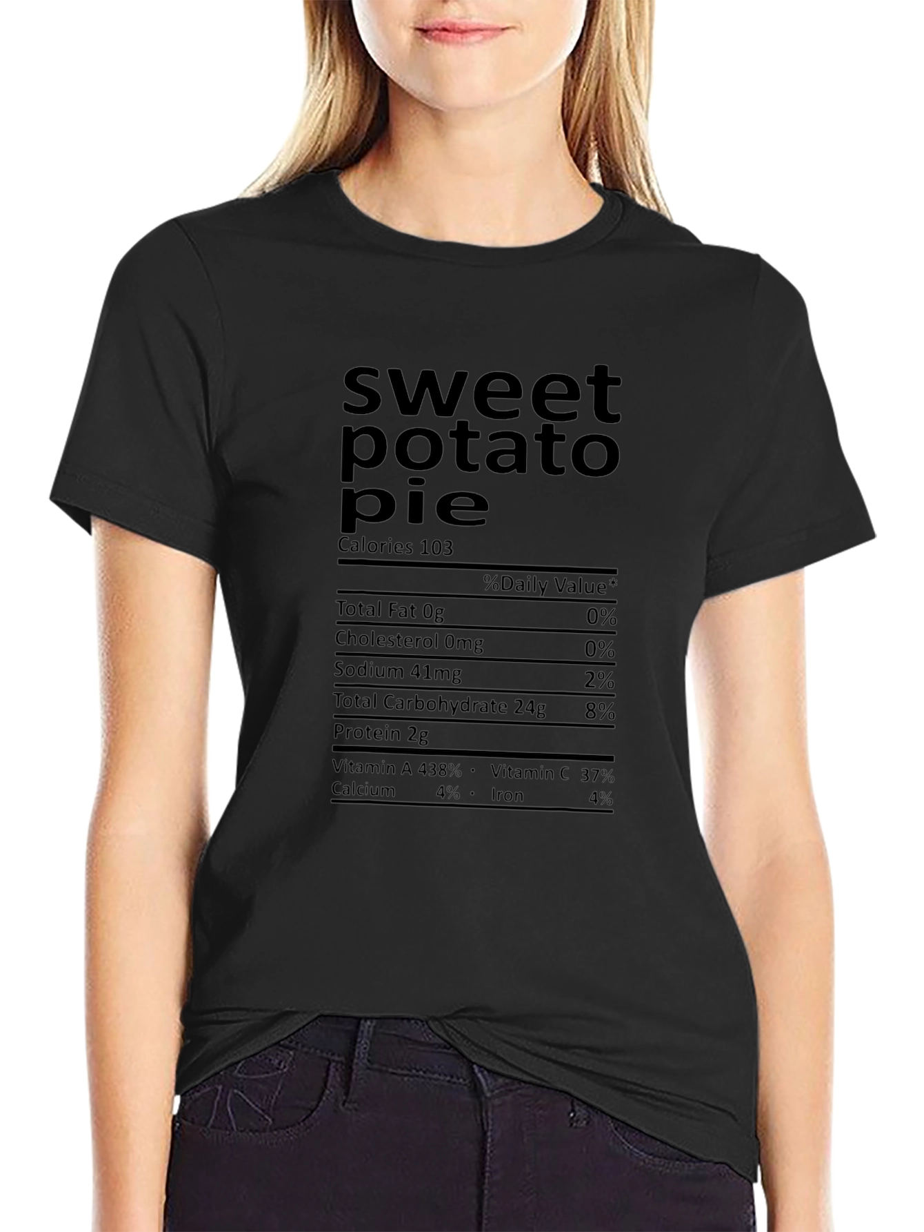 Sweet Potato Pie Nutrition Facts T-Shirt