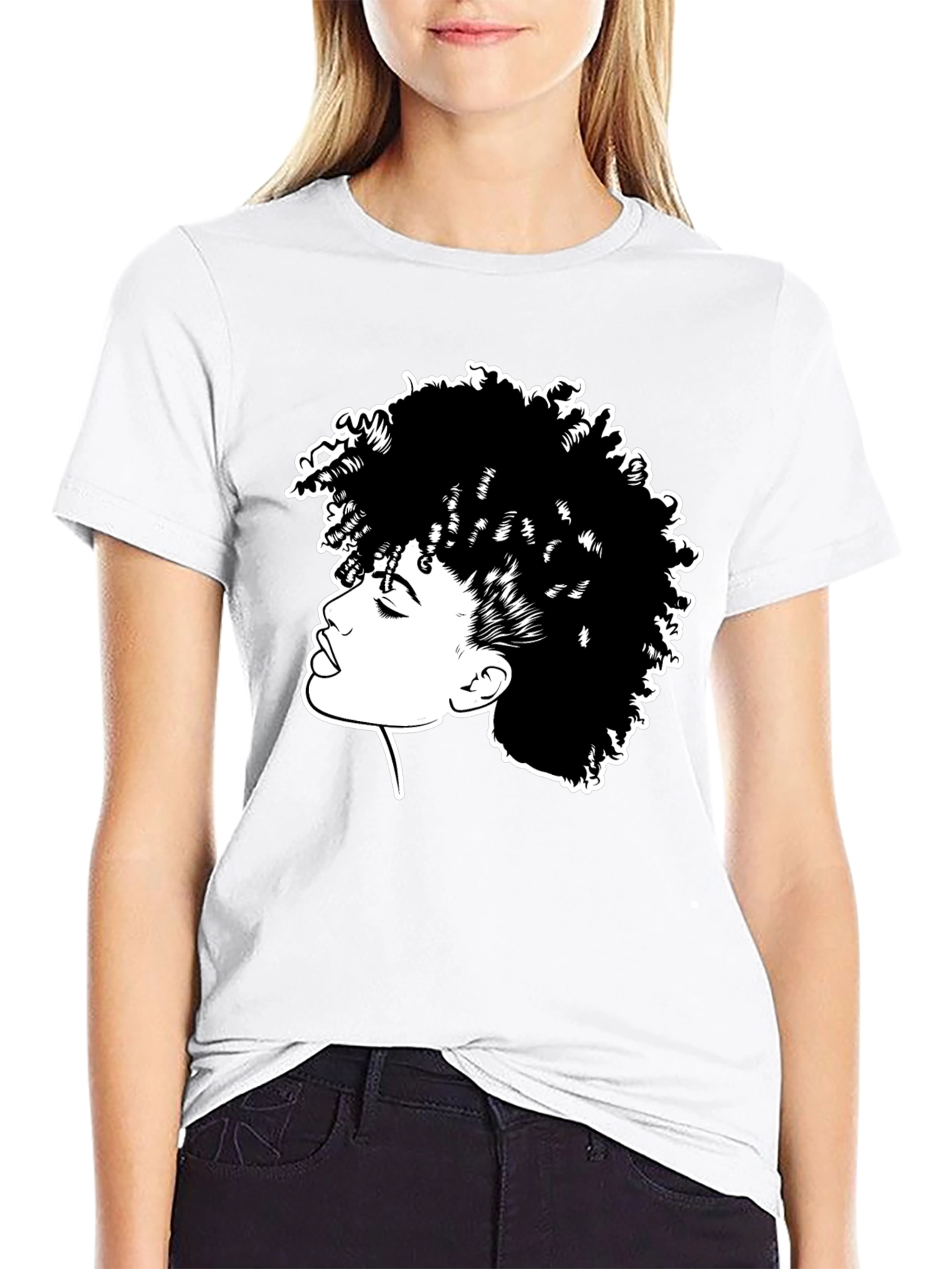 Black Afro Queen Graphic Tee