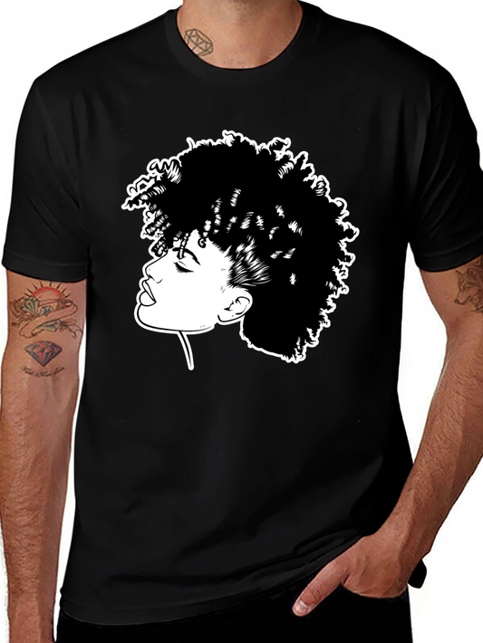 Black Afro Queen Graphic Tee
