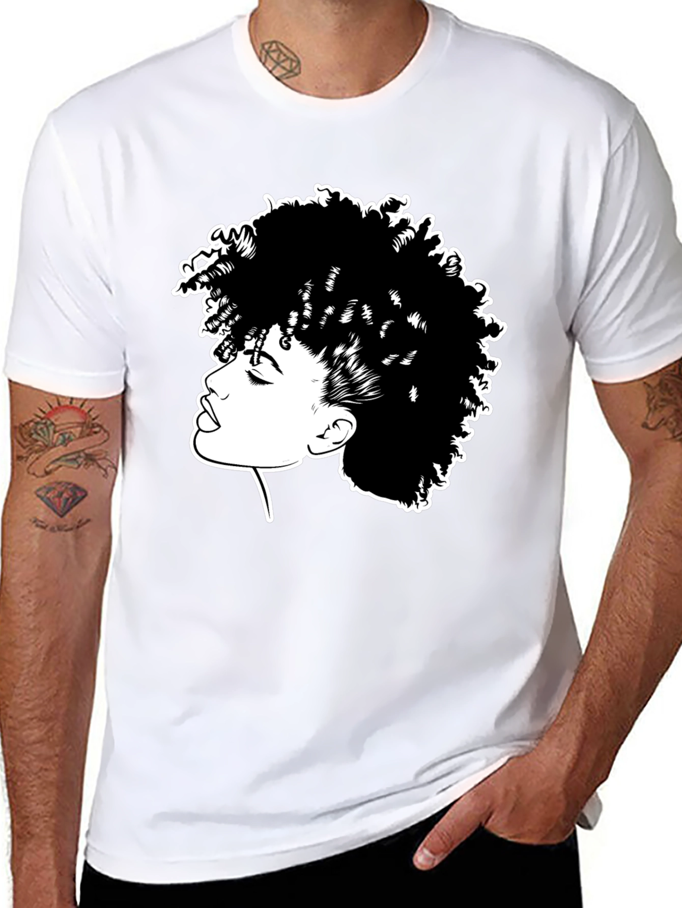 Black Afro Queen Graphic Tee