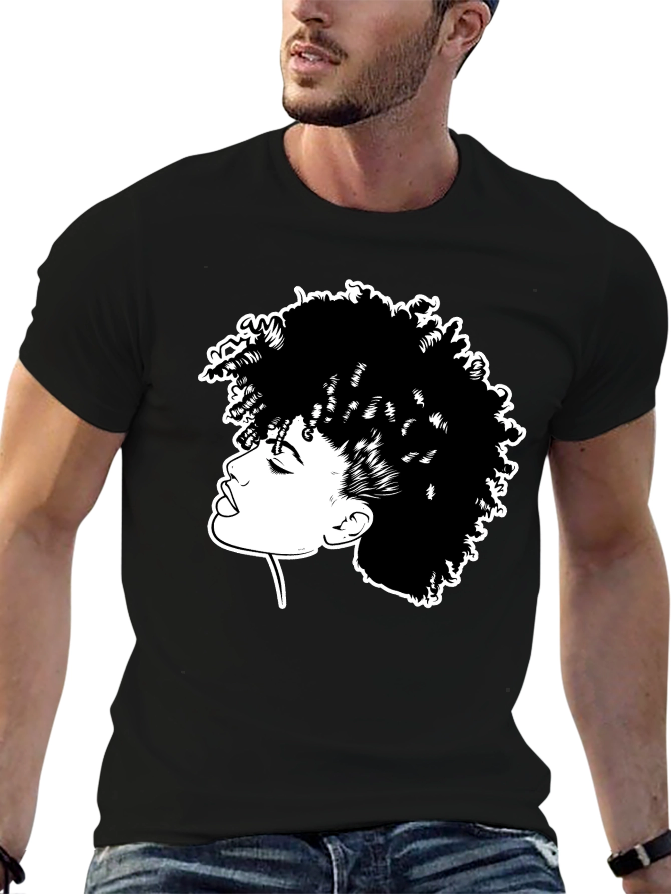 Black Afro Queen Graphic Tee