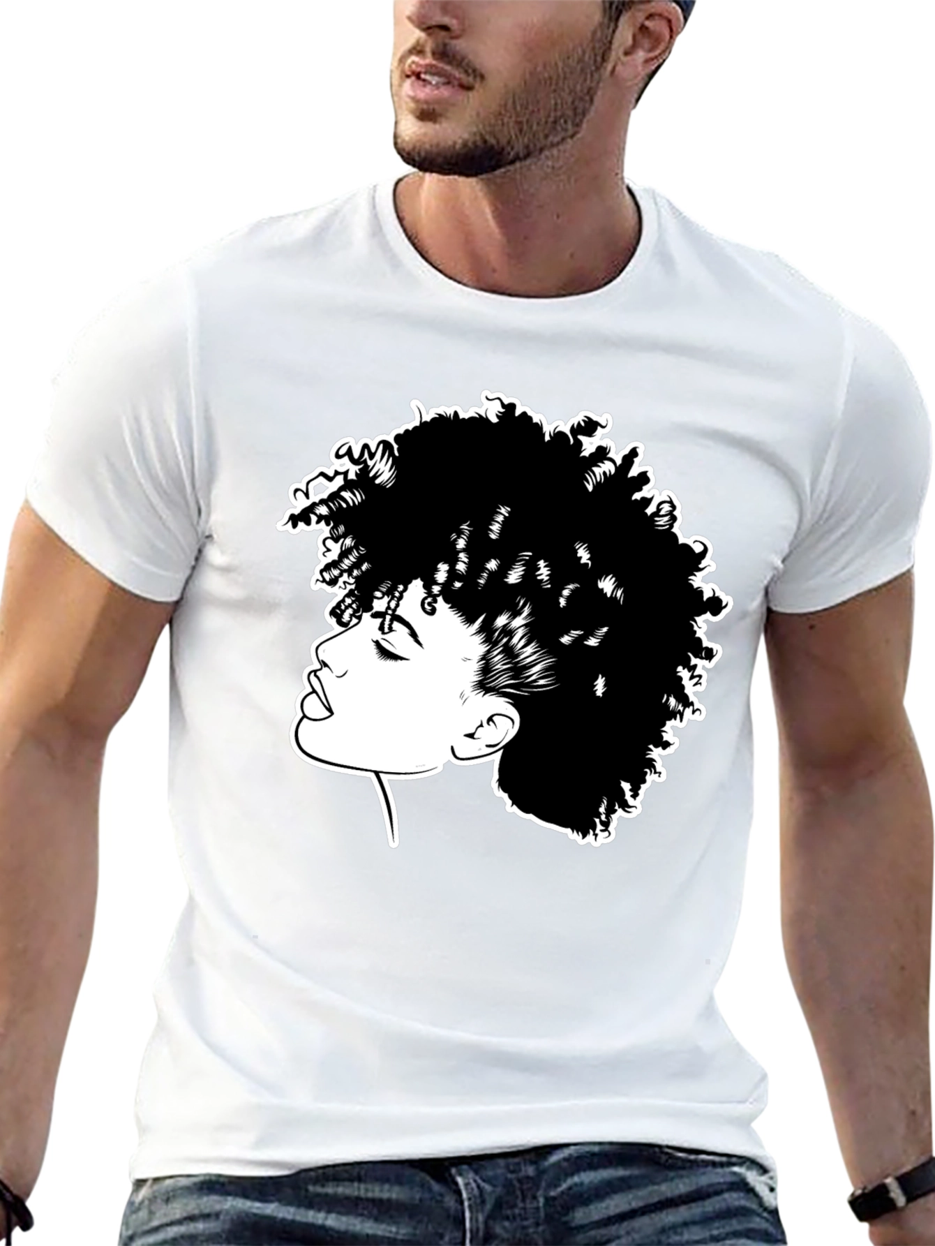 Black Afro Queen Graphic Tee