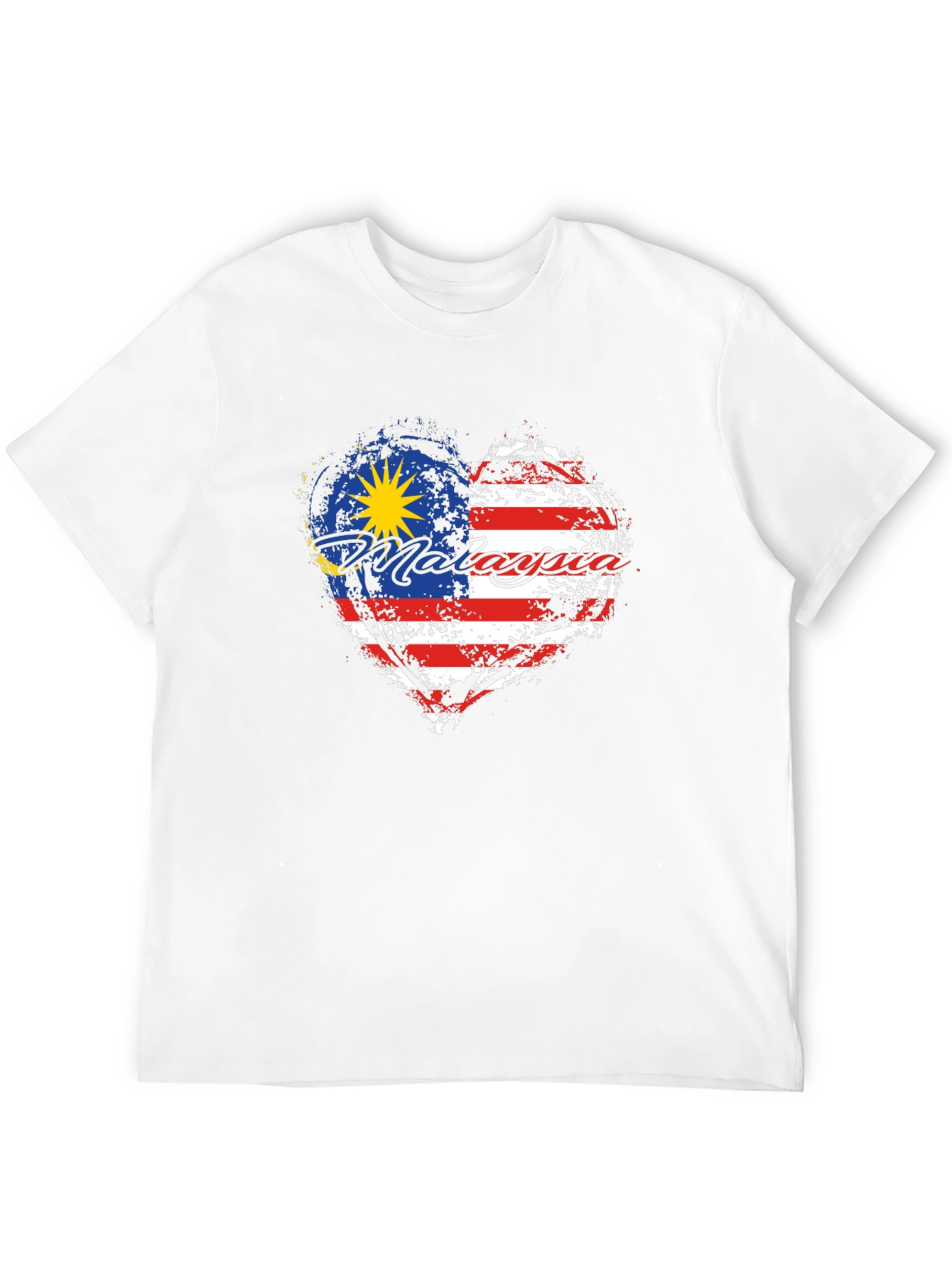 Malaysia Flag Heart T-Shirt