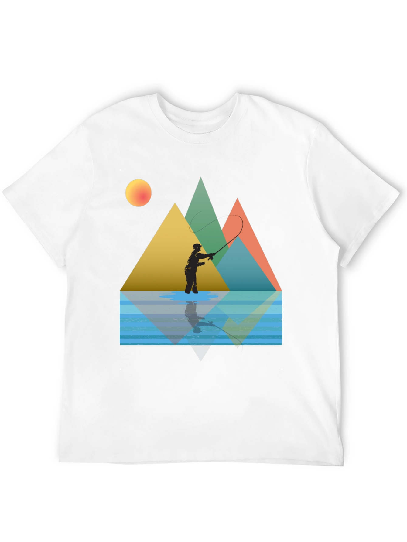 Fishing Scene Graphic Tee