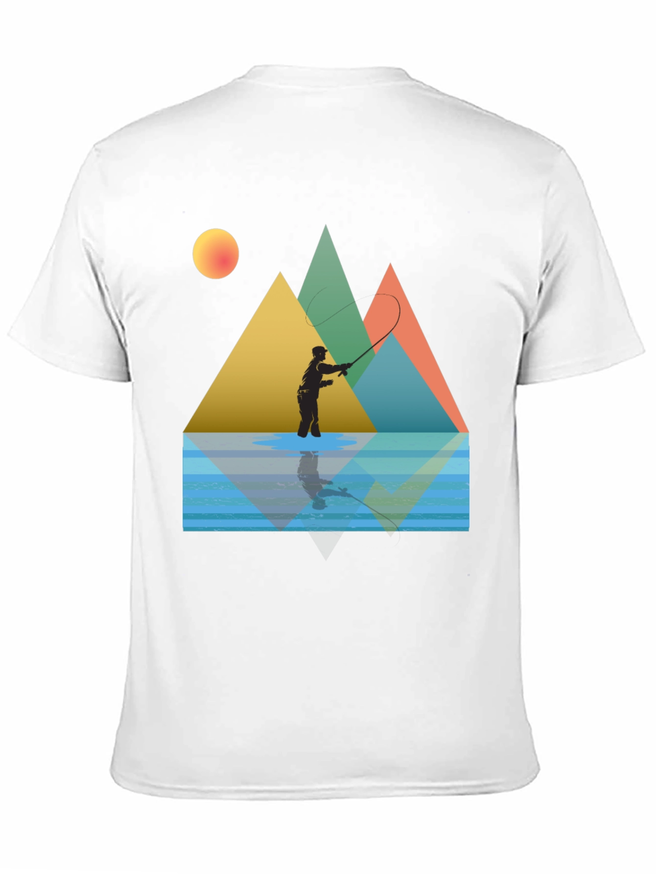 Fishing Scene Graphic Tee
