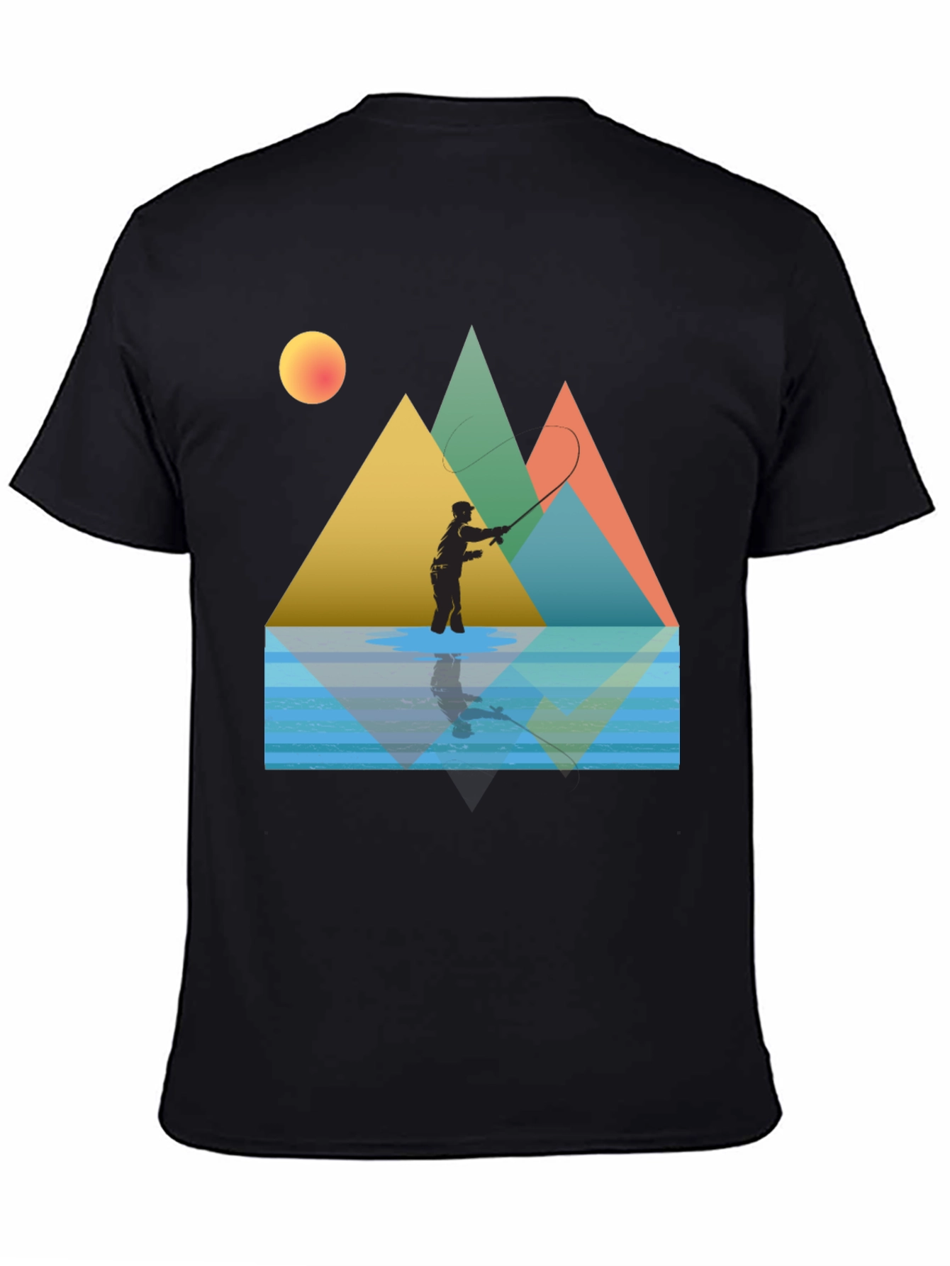 Fishing Scene Graphic Tee