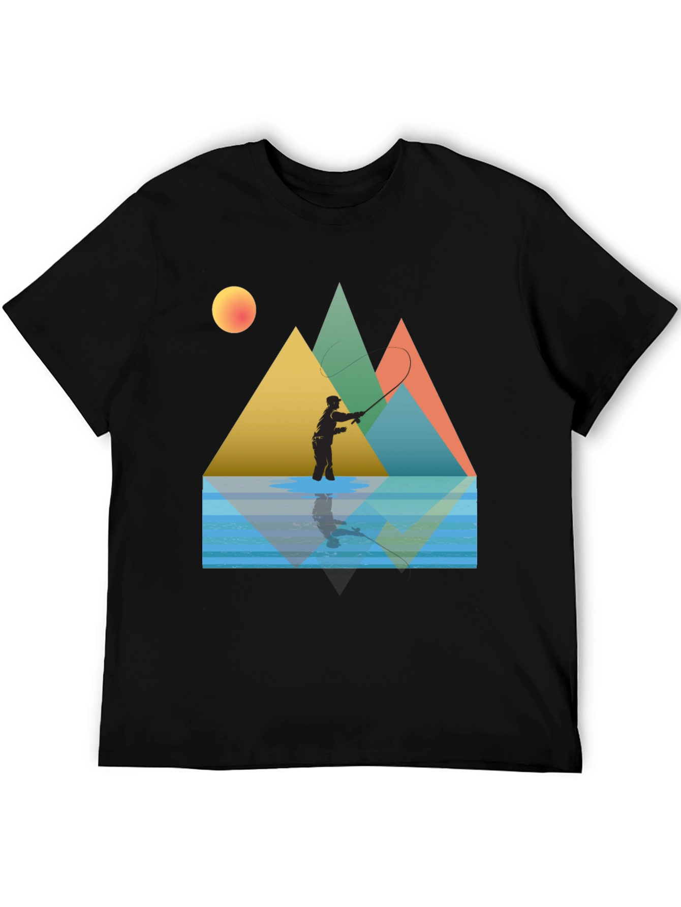 Fishing Scene Graphic Tee