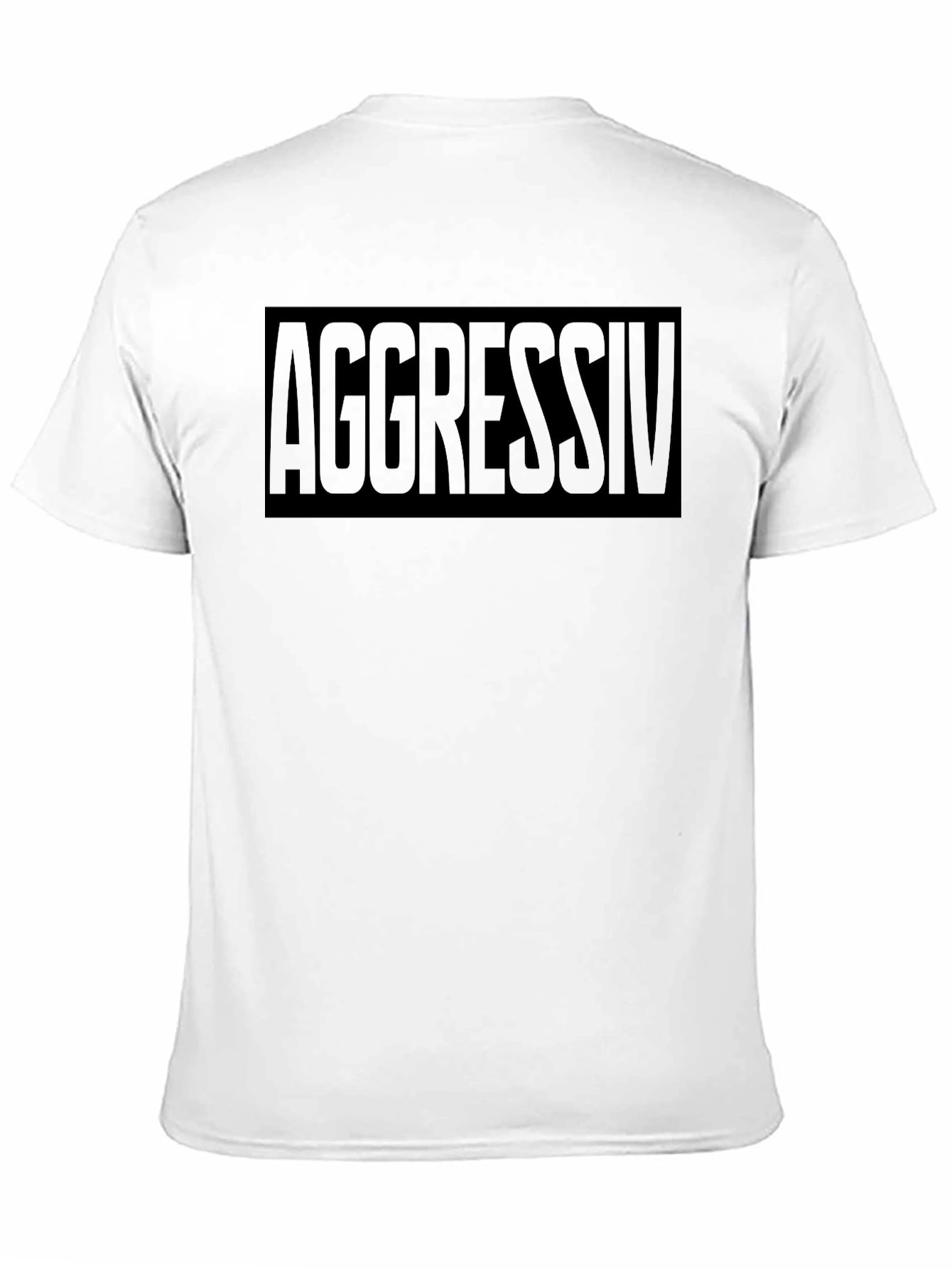 Aggressive Black Graphic Tee - Bold Statement T-Shirt