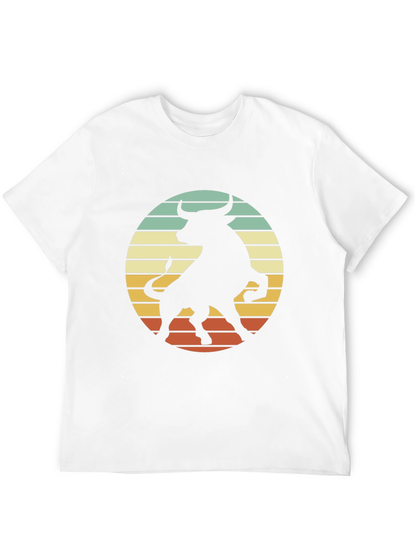 Retro Bull Silhouette Graphic Tee