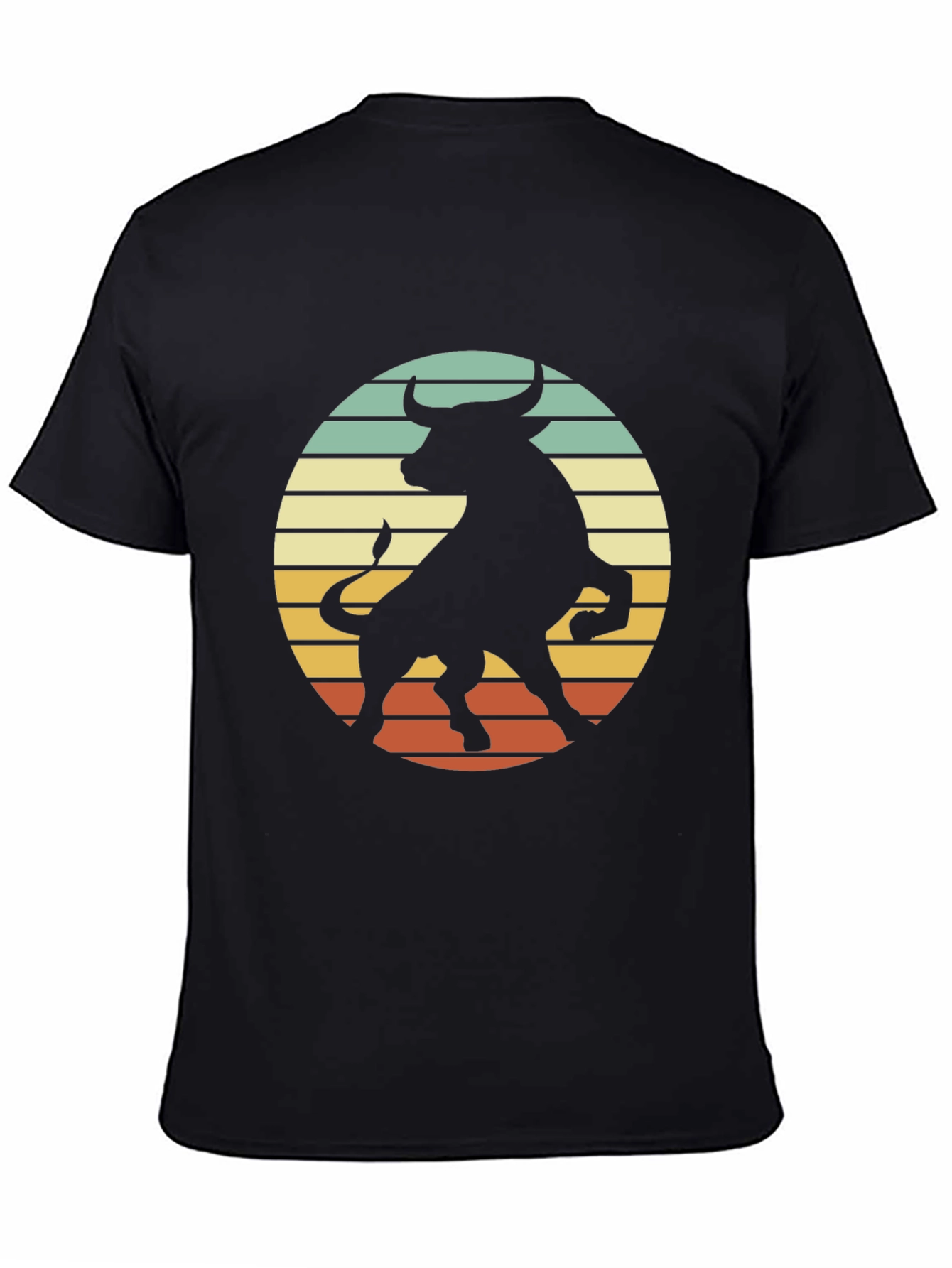 Retro Bull Silhouette Graphic Tee