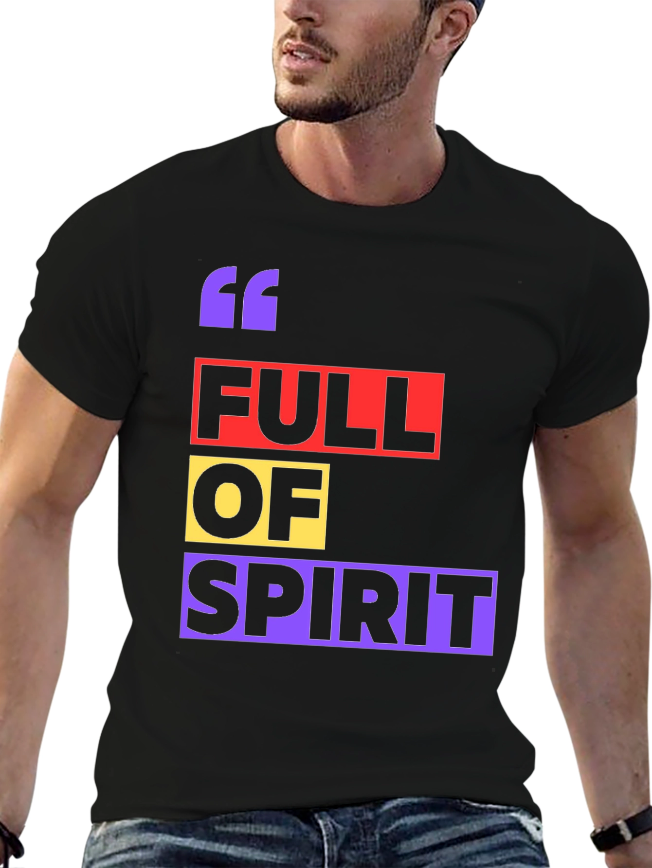 Full of Spirit Graphic T-Shirt - Trendy Casual Wear