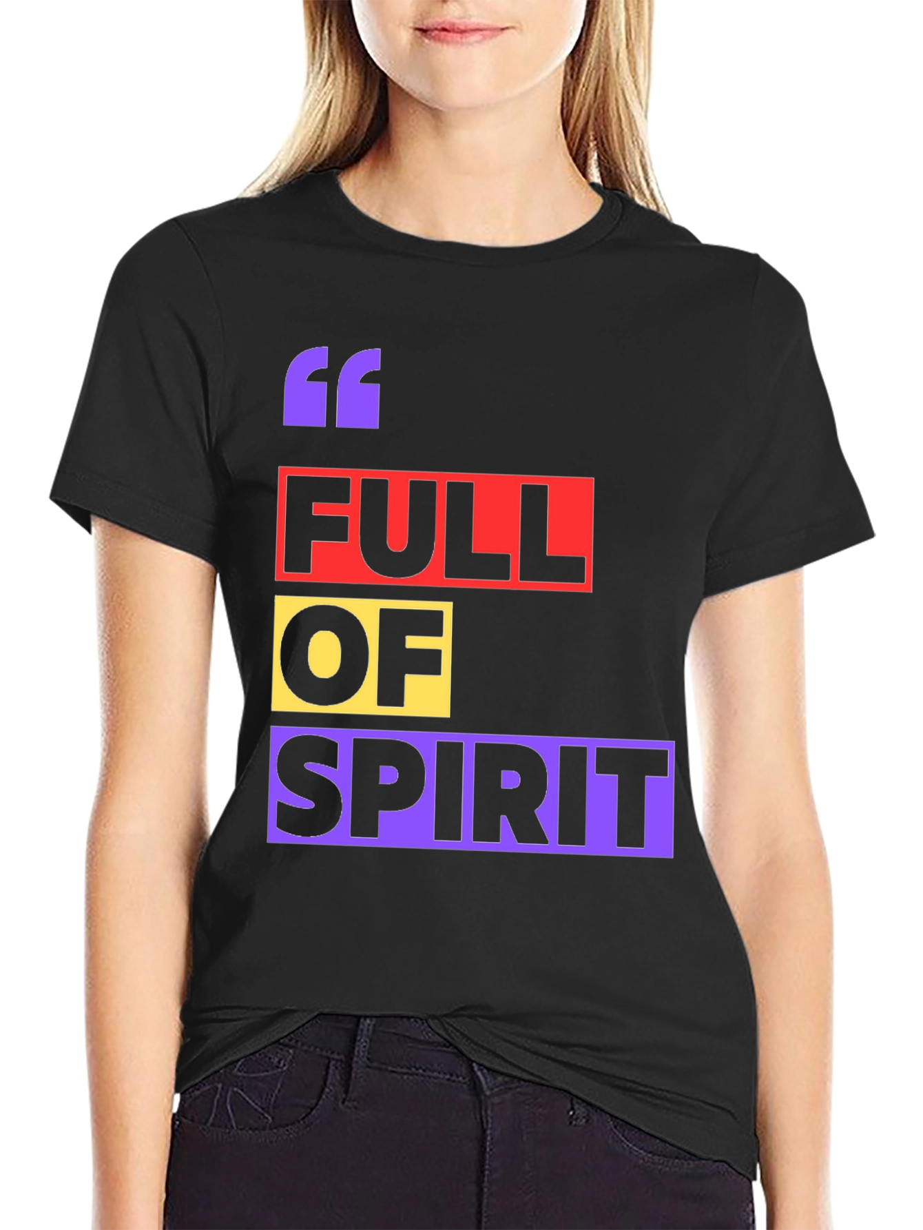 Full of Spirit Graphic T-Shirt - Trendy Casual Wear