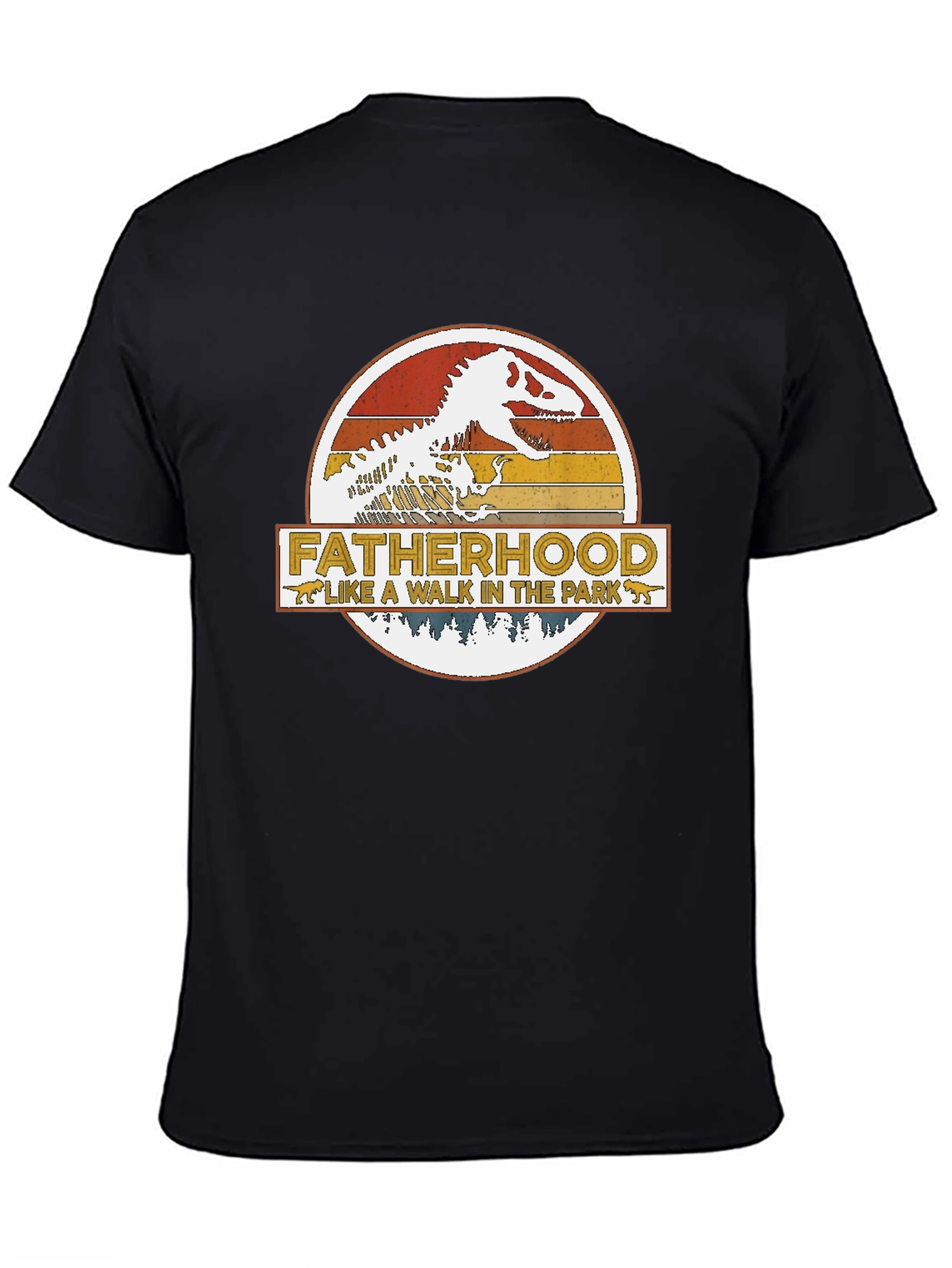 Fatherhood Dinosaur T-Shirt - Walk in the Park