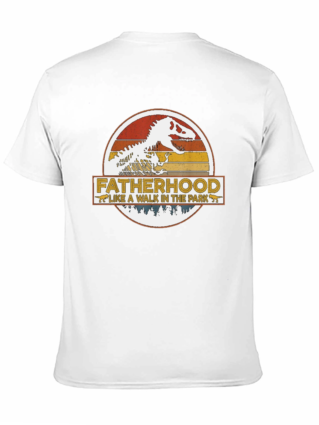 Fatherhood Dinosaur T-Shirt - Walk in the Park
