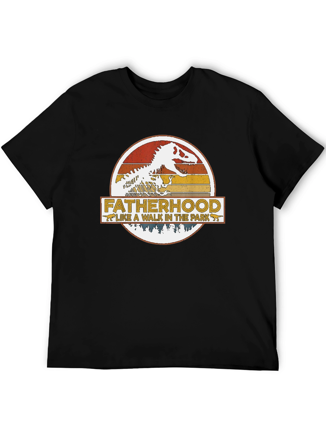 Fatherhood Dinosaur T-Shirt - Walk in the Park