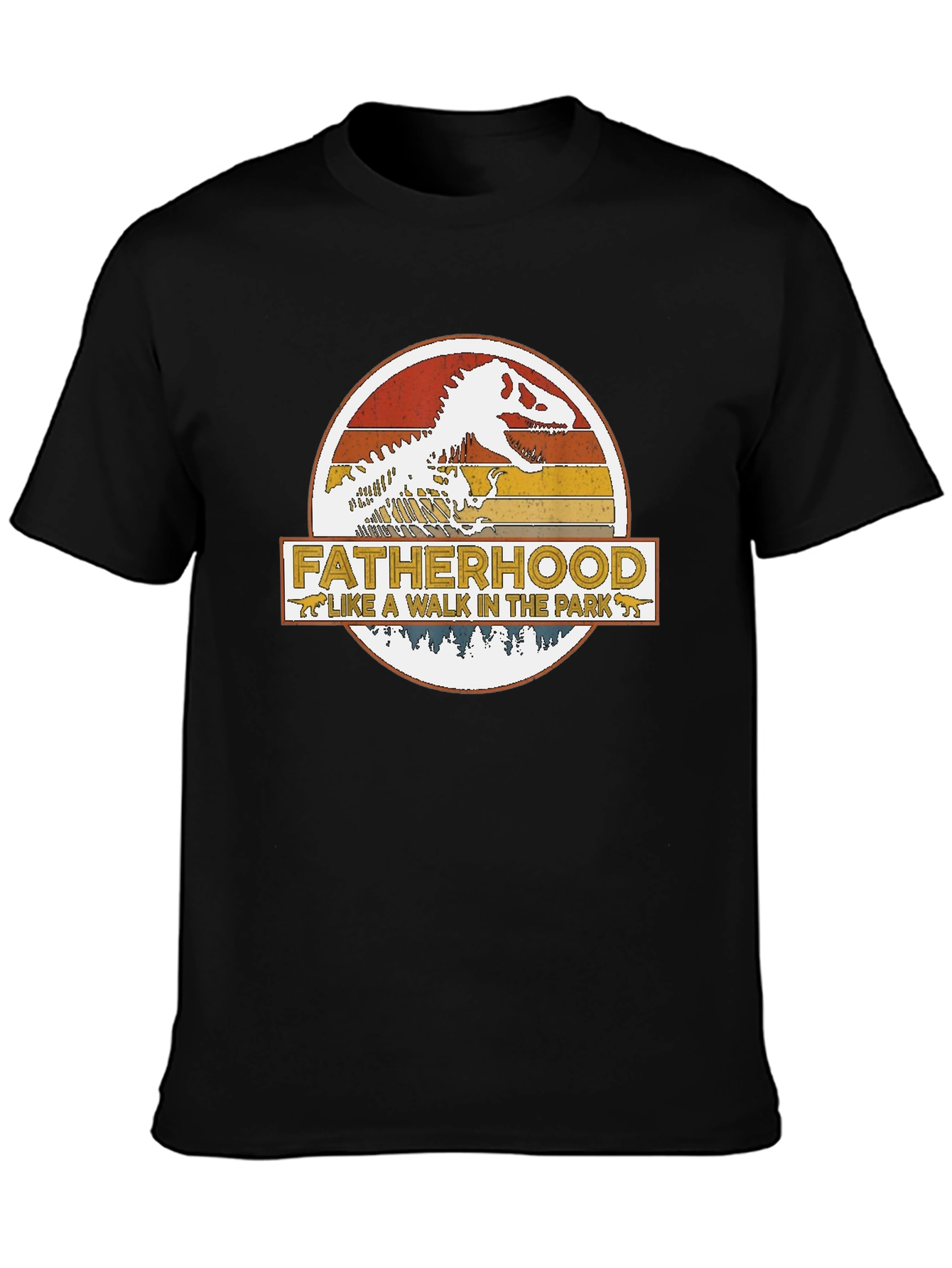 Fatherhood Dinosaur T-Shirt - Walk in the Park