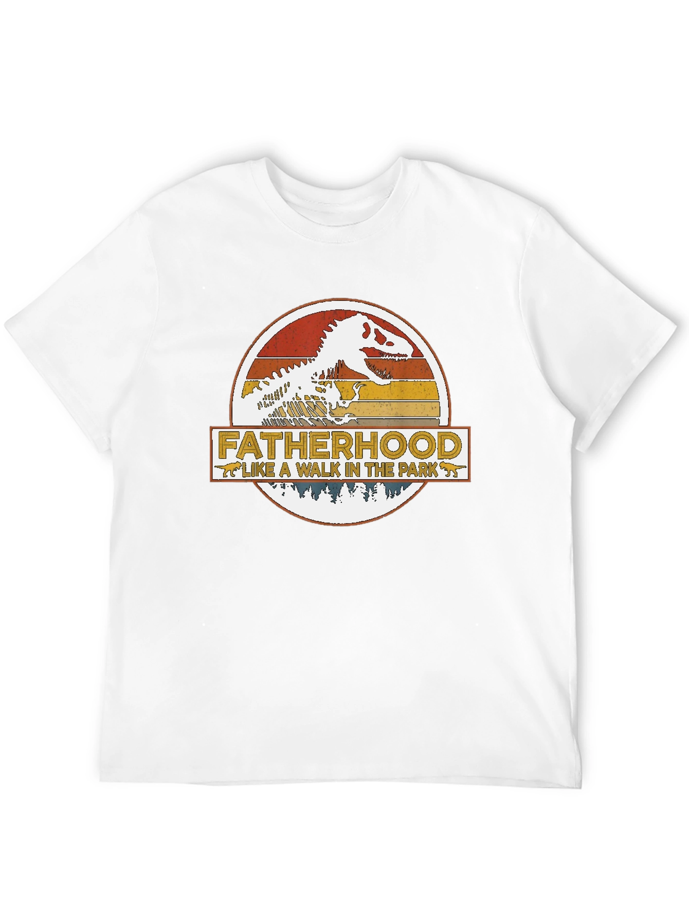 Fatherhood Dinosaur T-Shirt - Walk in the Park