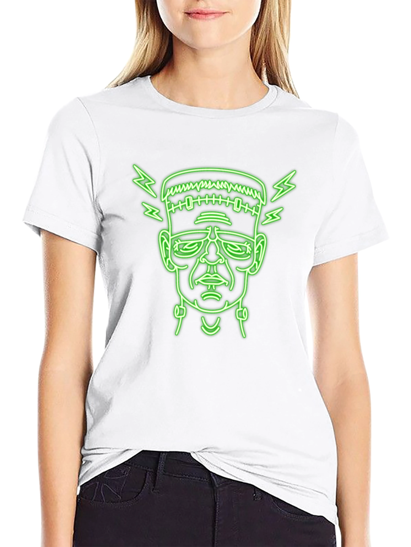 Frankenstein Neon Graphic T-Shirt