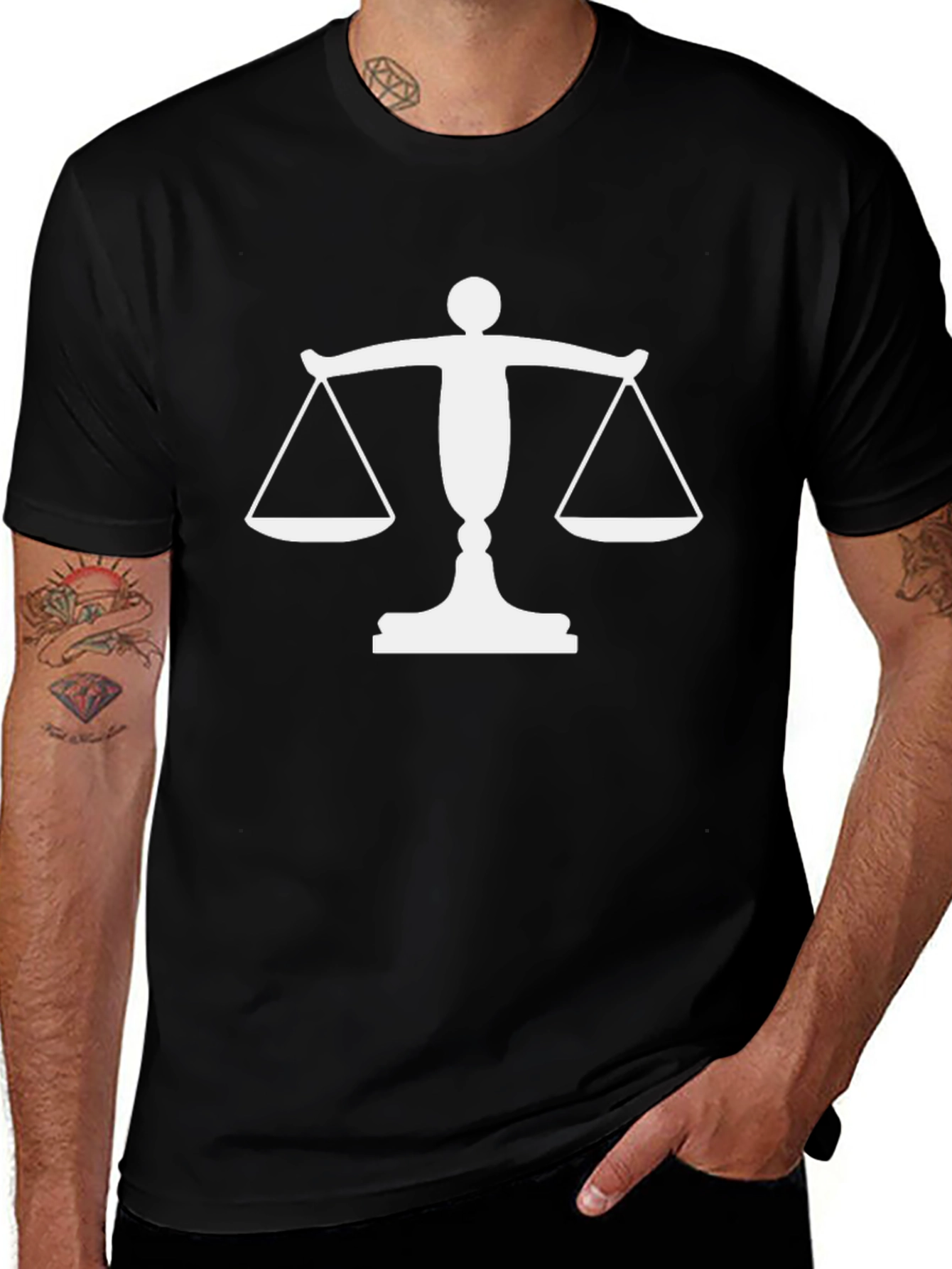Scales of Justice Graphic T-Shirt