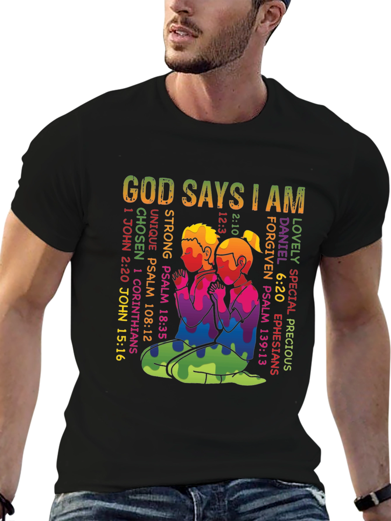 God Says I Am - Christian Graphic T-Shirt