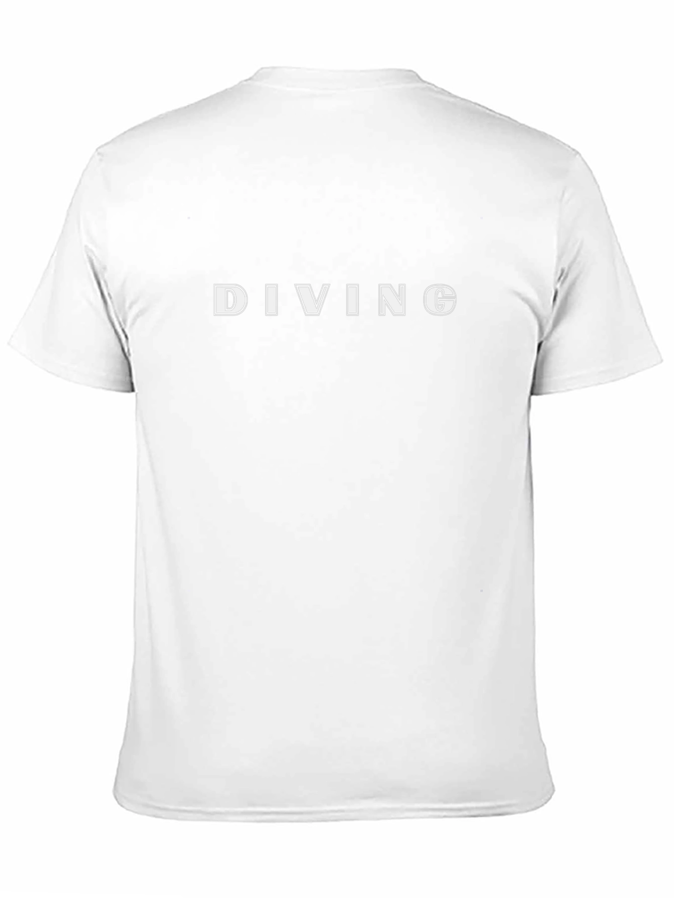 Diving Graphic Tee - Stylish Black Cotton T-Shirt