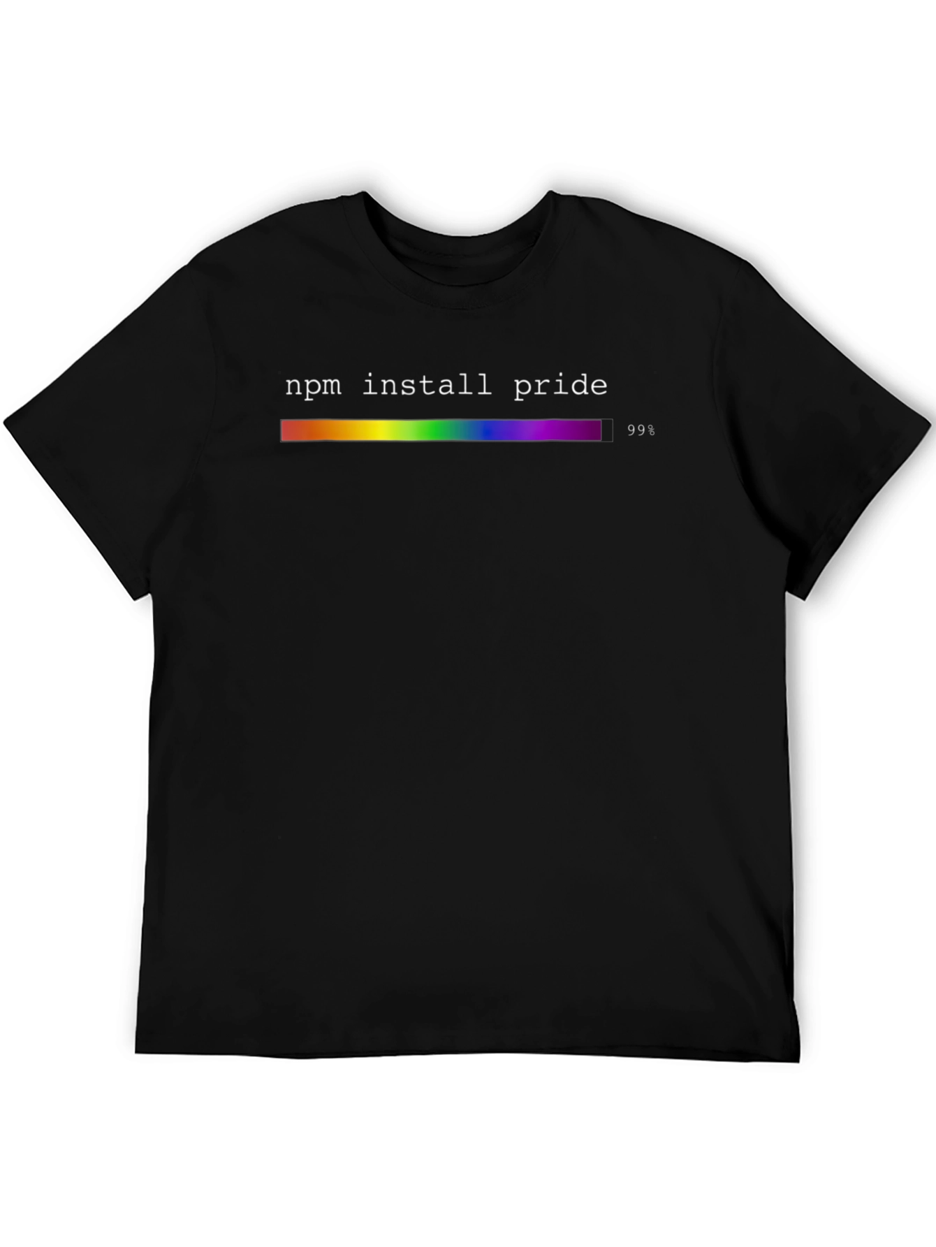 NPM Install Pride Rainbow Graphic T-Shirt