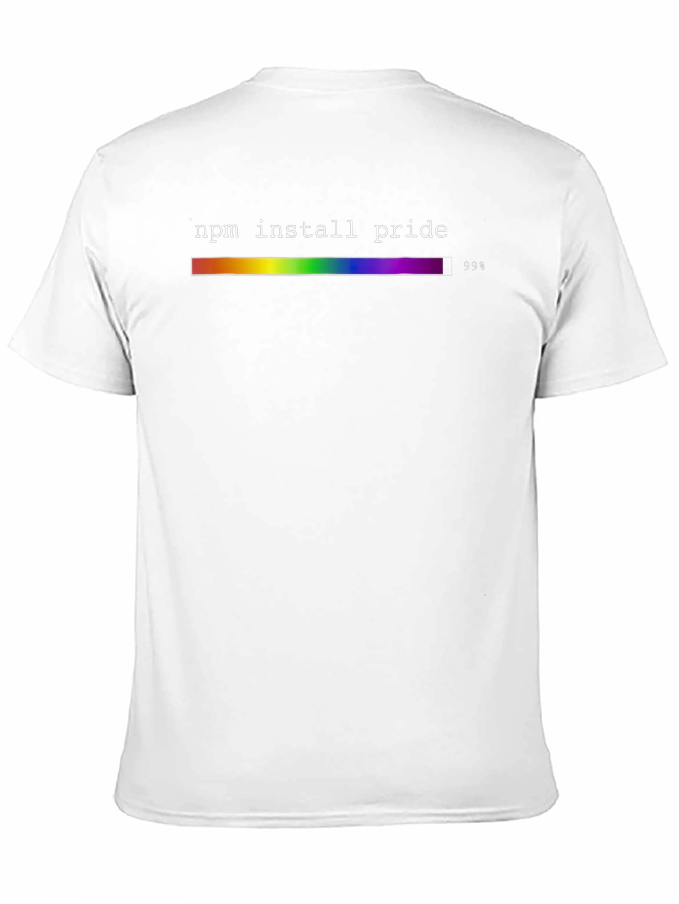 NPM Install Pride Rainbow Graphic T-Shirt