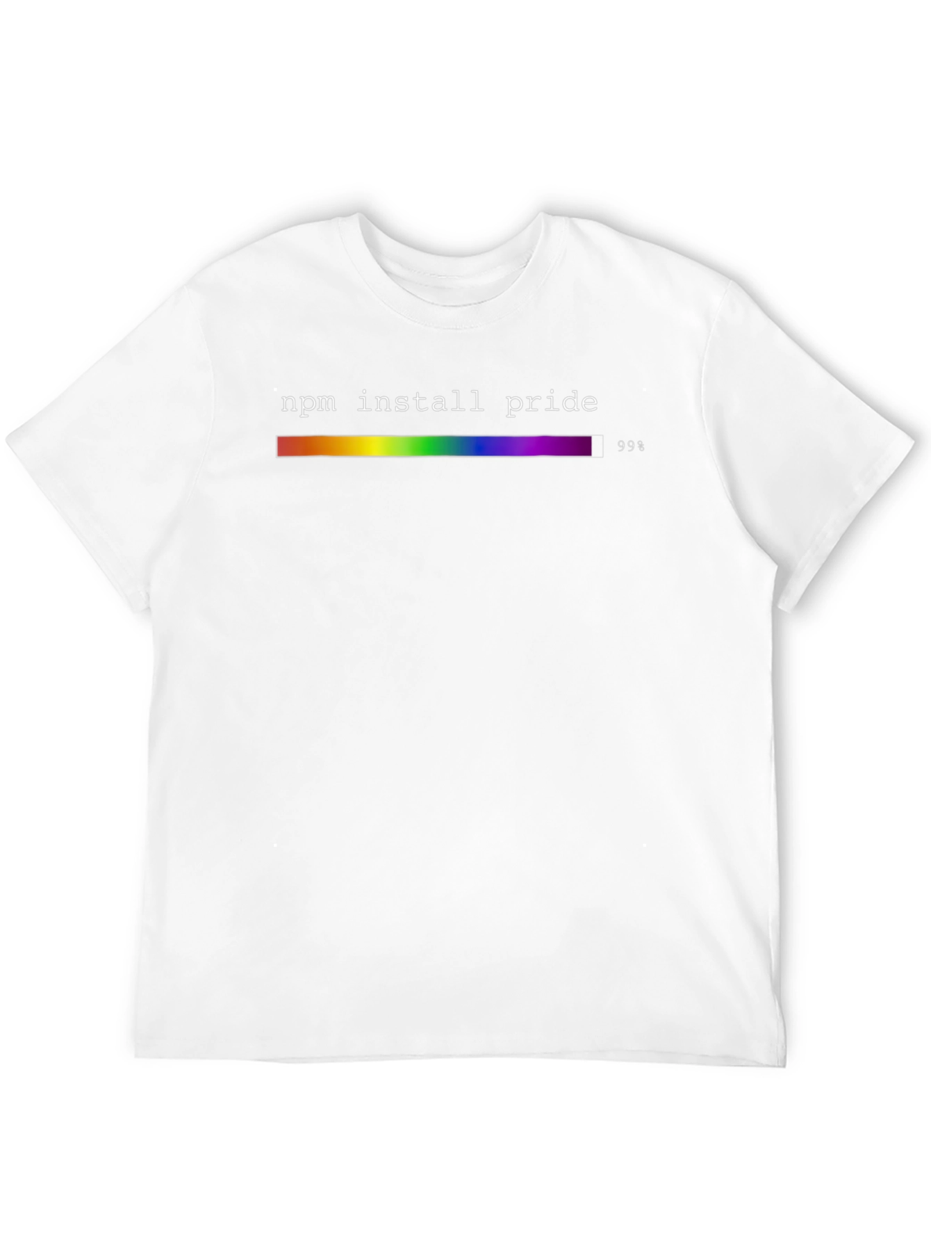 NPM Install Pride Rainbow Graphic T-Shirt