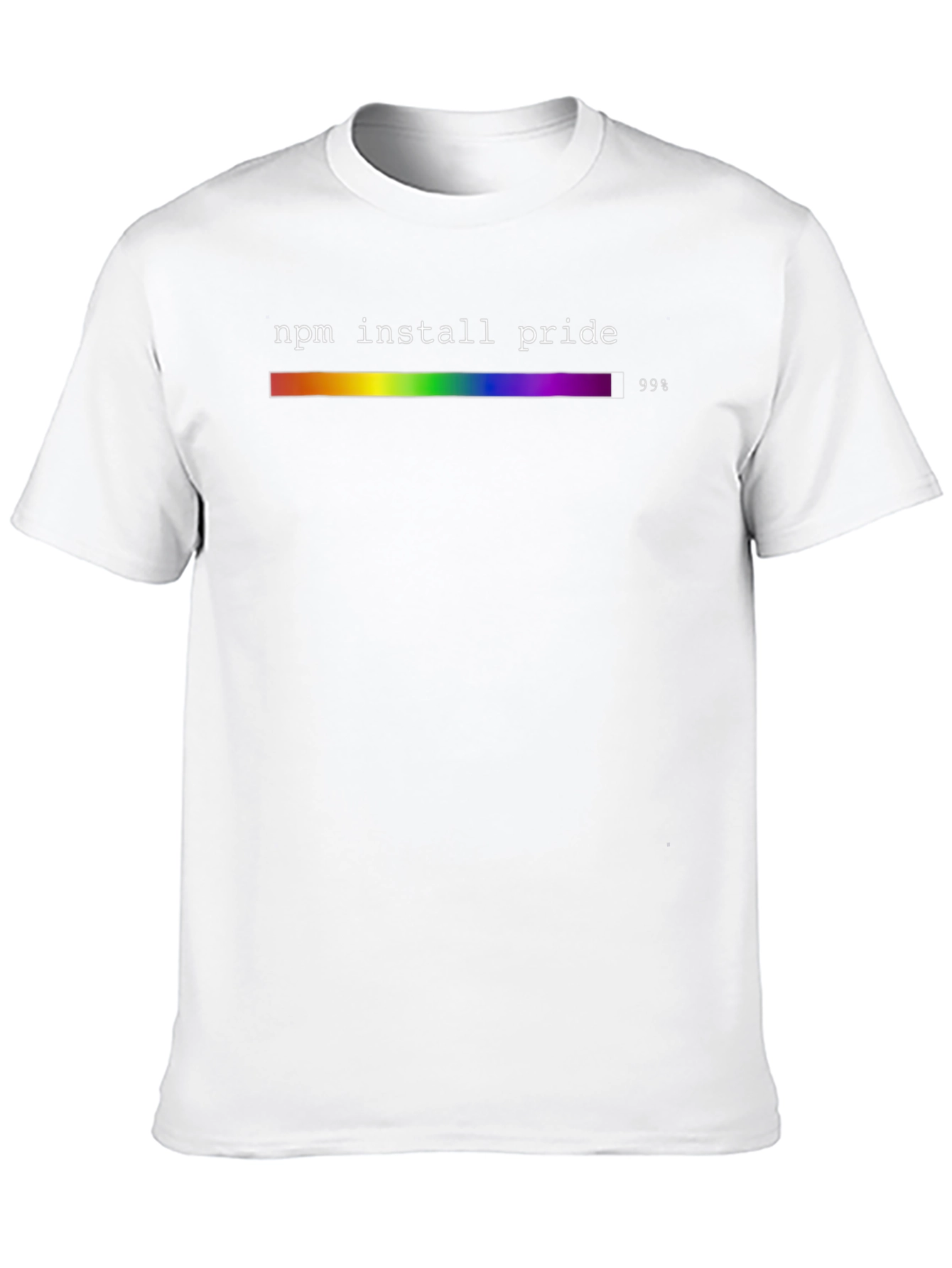 NPM Install Pride Rainbow Graphic T-Shirt