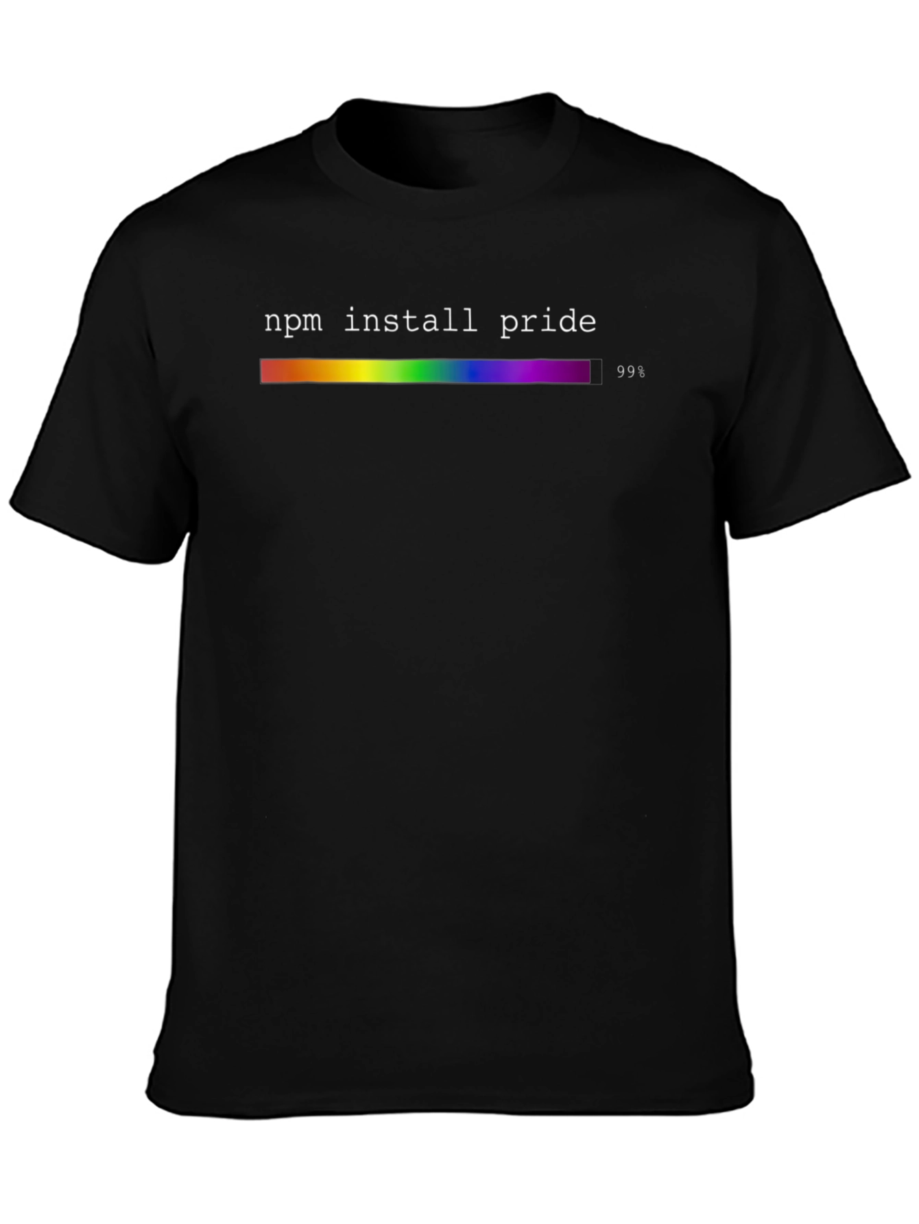 NPM Install Pride Rainbow Graphic T-Shirt