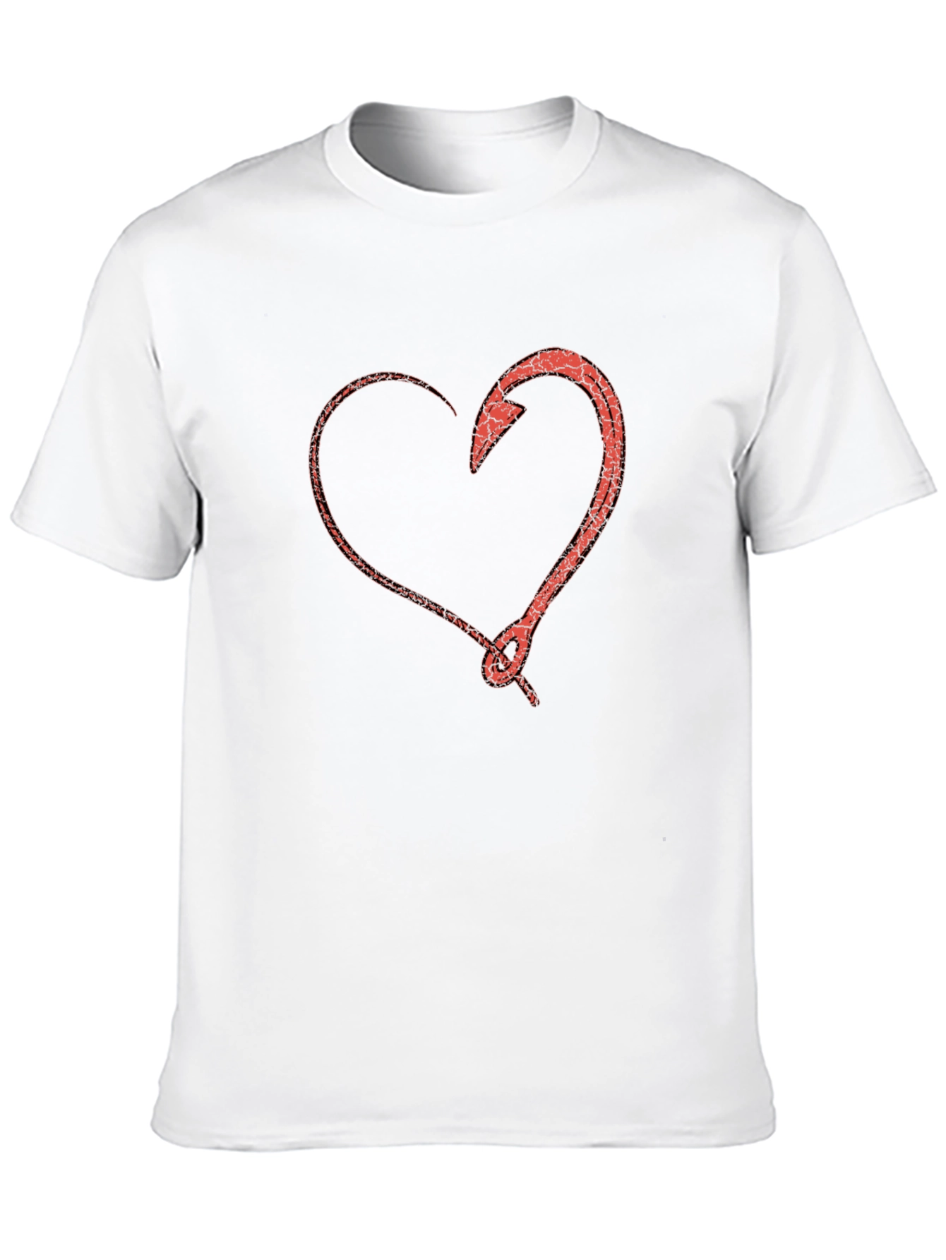 Heart Hook T-Shirt - Fishing Love Tee