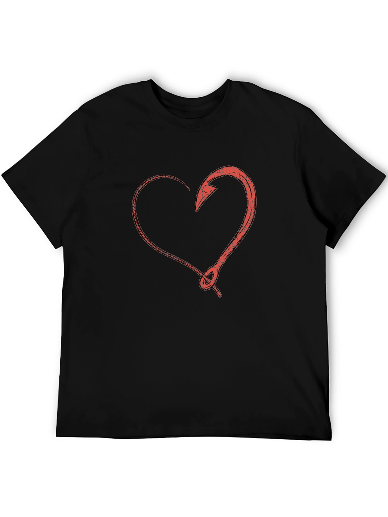 Heart Hook T-Shirt - Fishing Love Tee