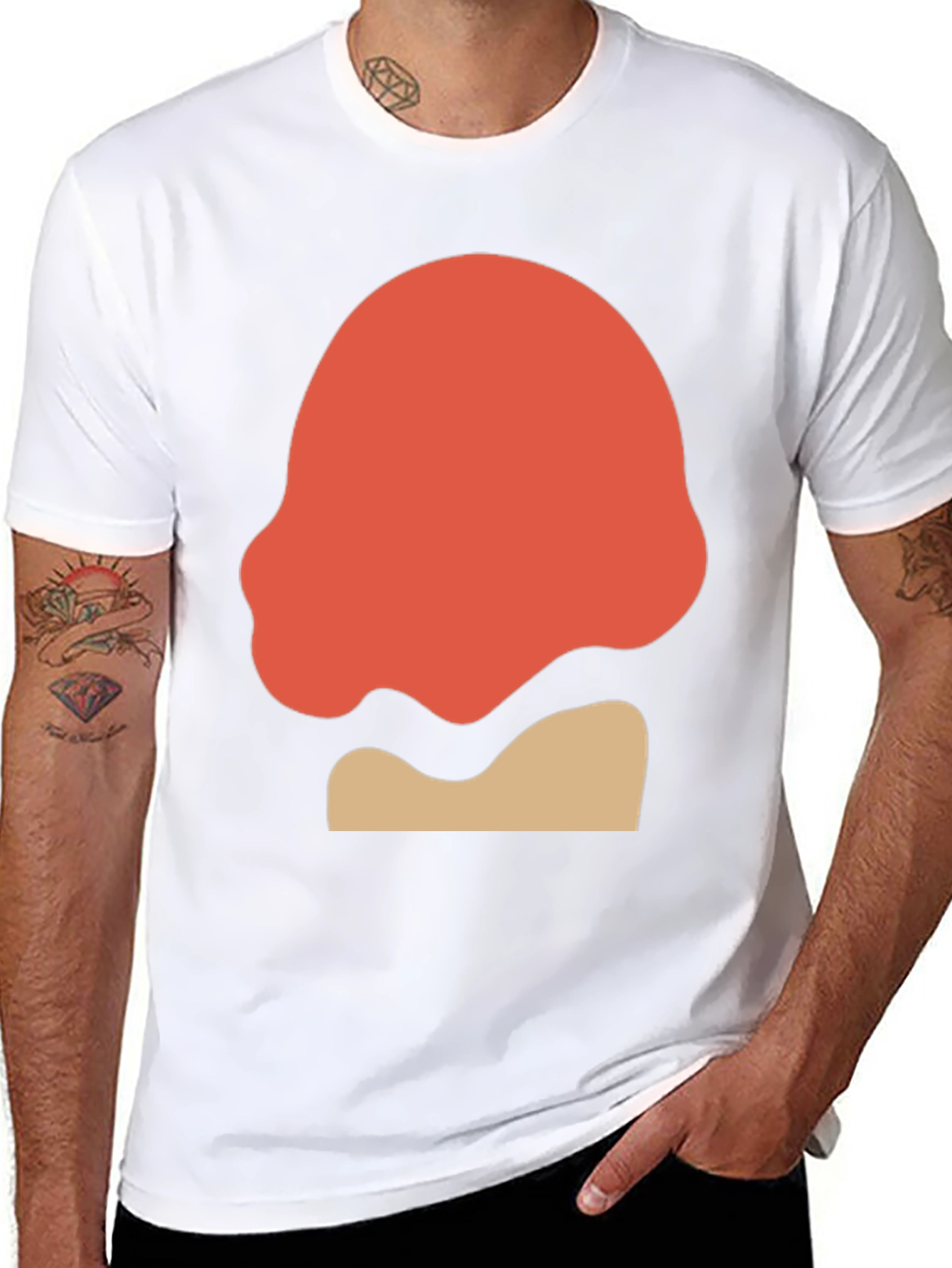Abstract Graphic Tee - Modern Art Shirt