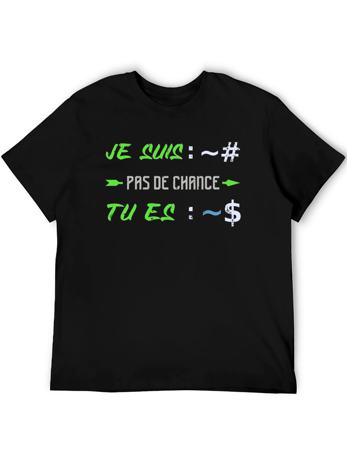 Humorous Slogan T-Shirt - Black