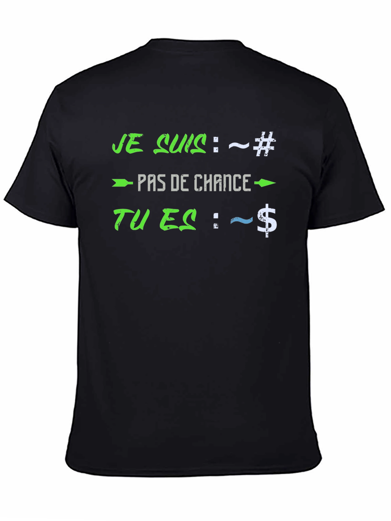 Humorous Slogan T-Shirt - Black