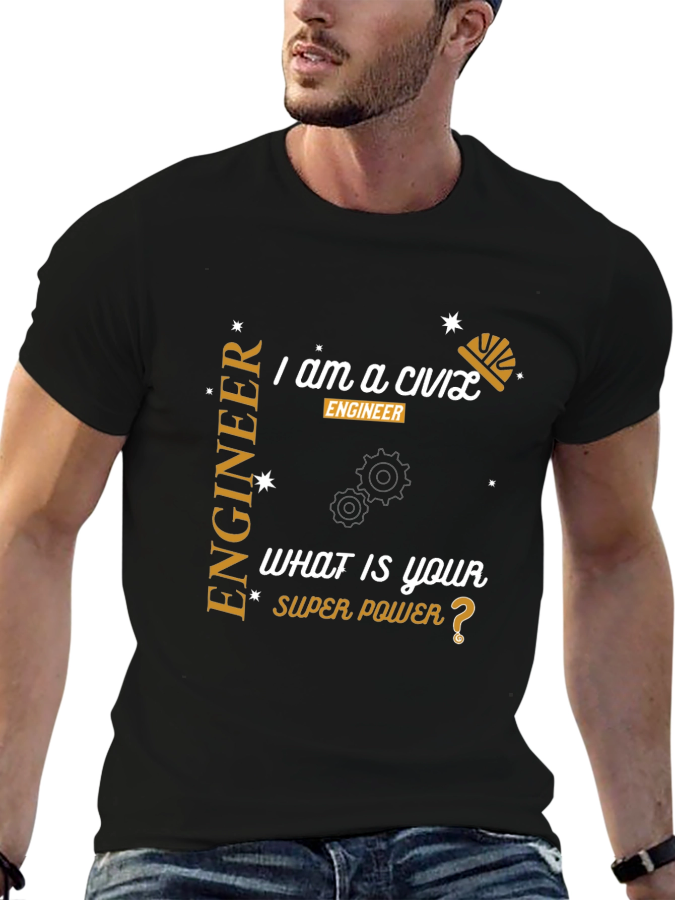 Civil Engineer Super Power T-Shirt